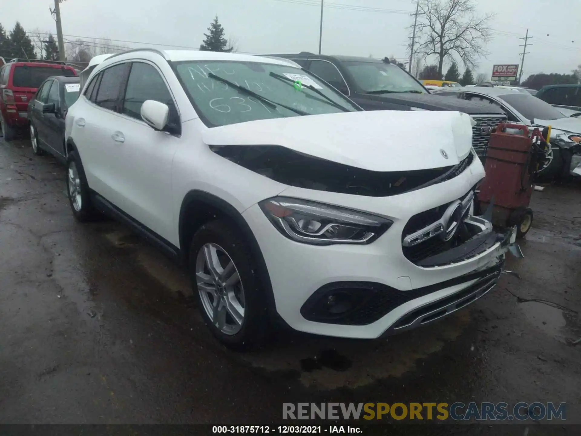 1 Photograph of a damaged car W1N4N4HB7MJ246391 MERCEDES-BENZ GLA 2021