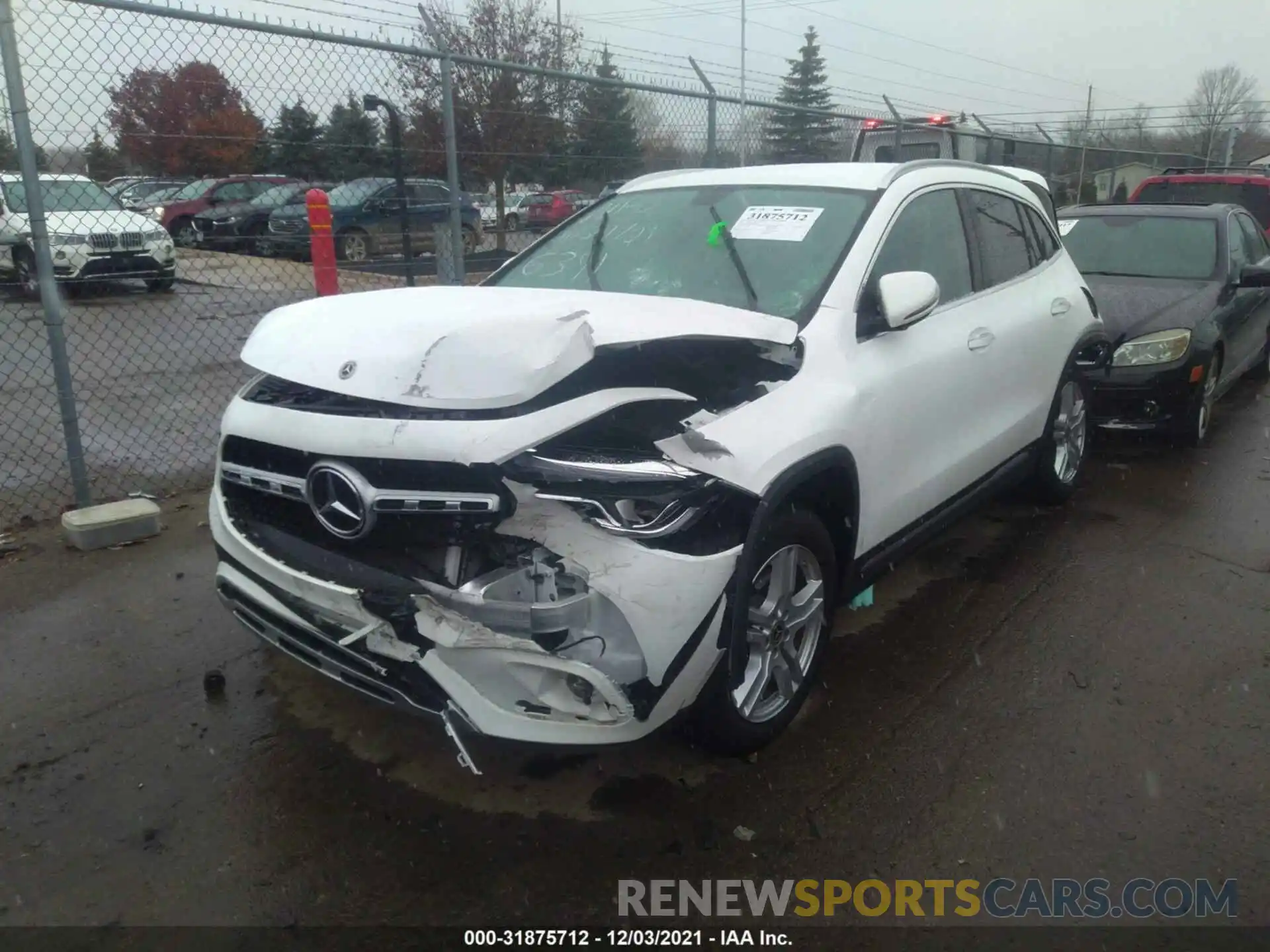 2 Photograph of a damaged car W1N4N4HB7MJ246391 MERCEDES-BENZ GLA 2021