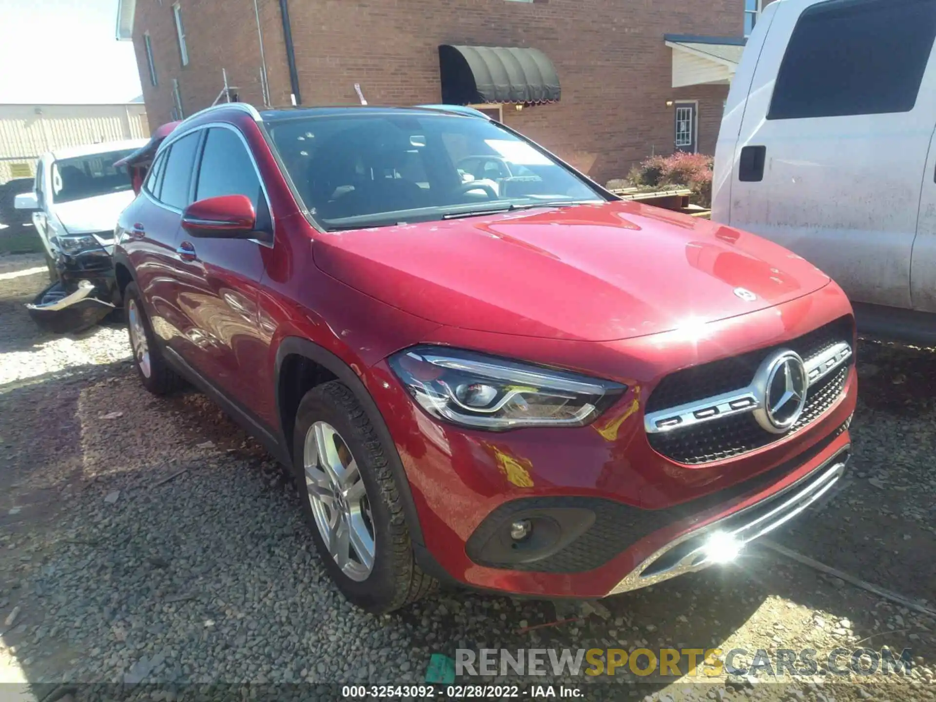 1 Photograph of a damaged car W1N4N4HB8MJ233357 MERCEDES-BENZ GLA 2021