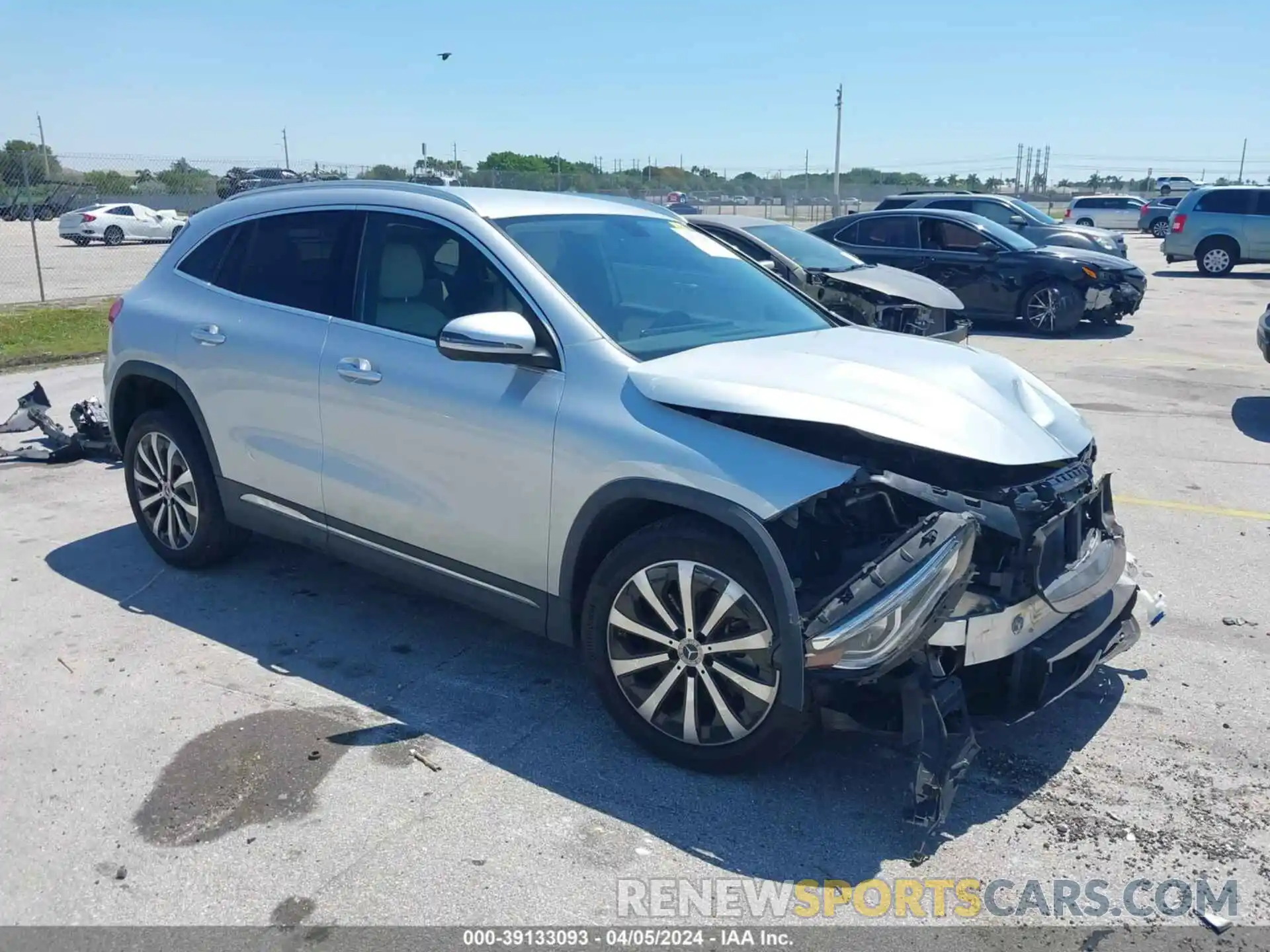 1 Photograph of a damaged car W1N4N4HB9MJ207897 MERCEDES-BENZ GLA 2021