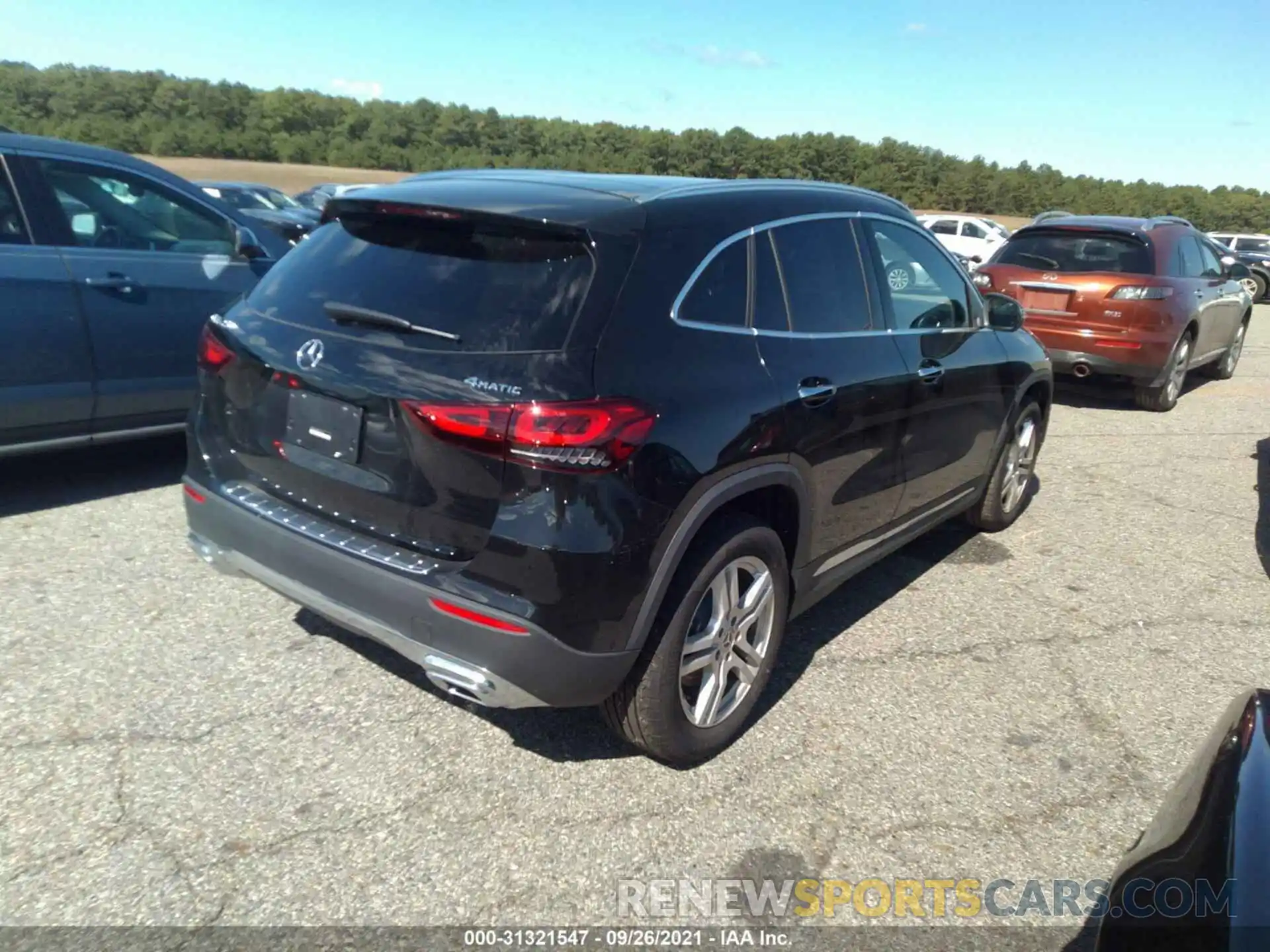 4 Photograph of a damaged car W1N4N4HB9MJ271003 MERCEDES-BENZ GLA 2021