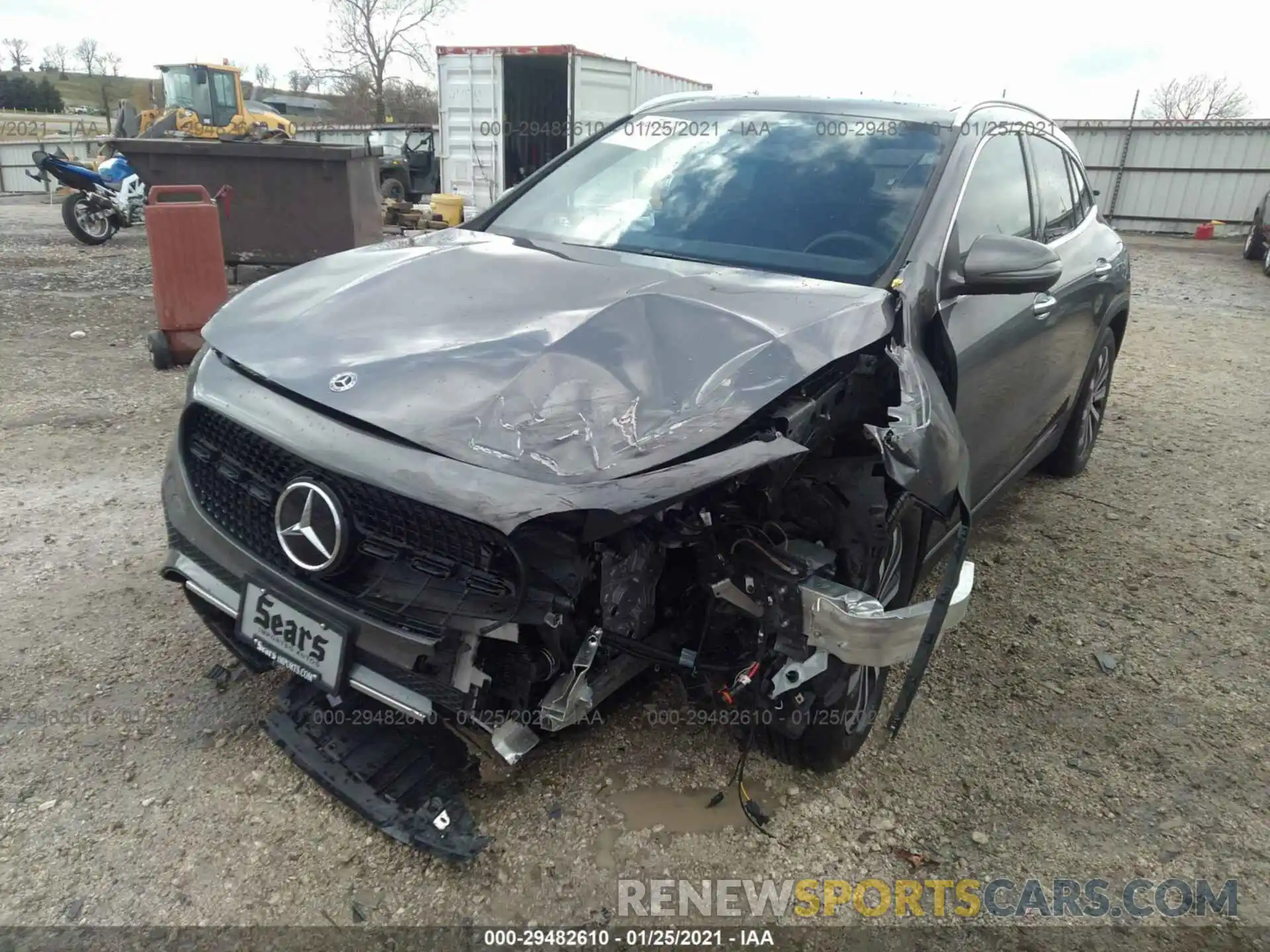 2 Фотография поврежденного автомобиля W1N4N4HBXMJ119019 MERCEDES-BENZ GLA 2021