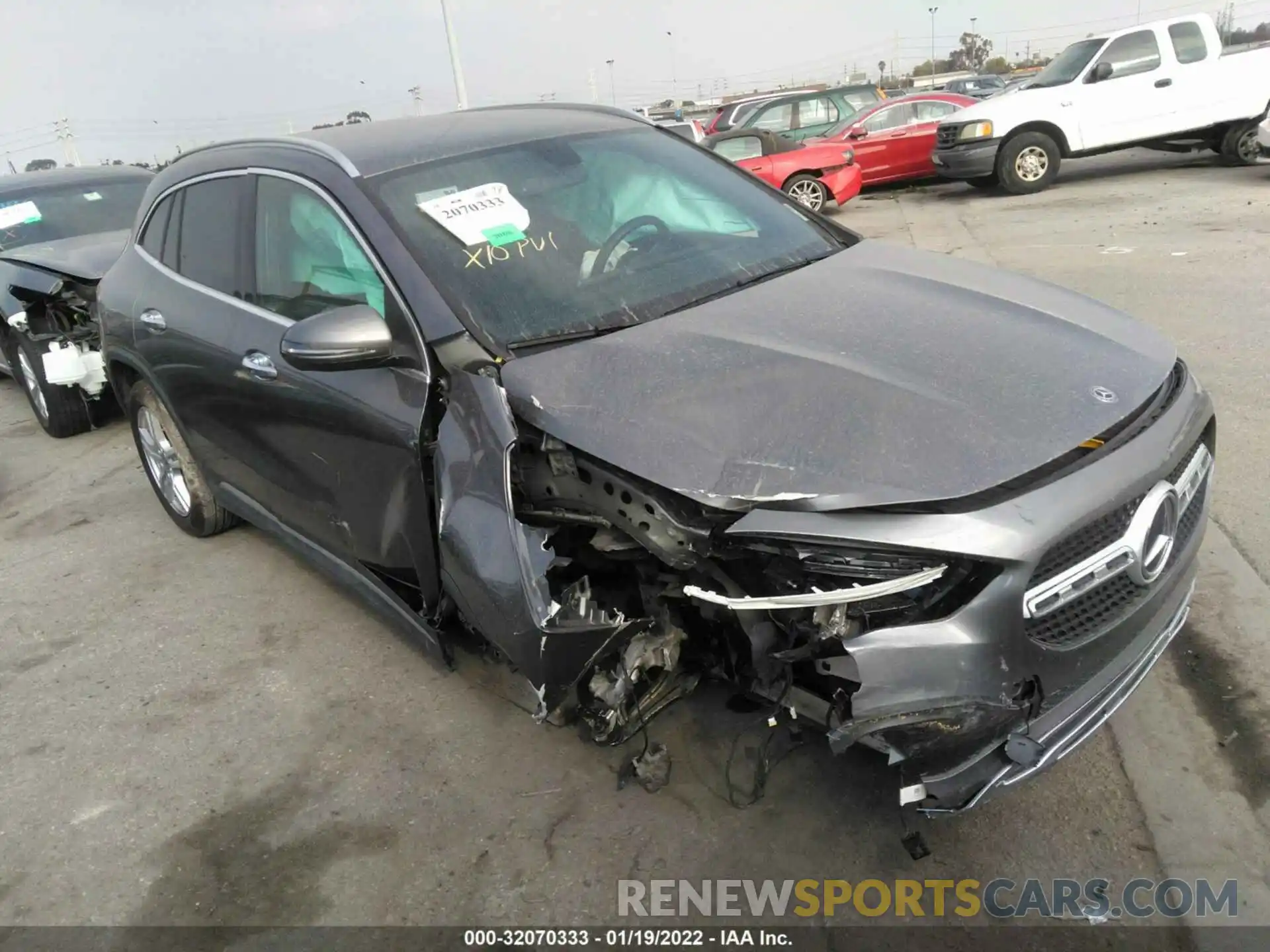 1 Photograph of a damaged car W1N4N4HBXMJ120607 MERCEDES-BENZ GLA 2021