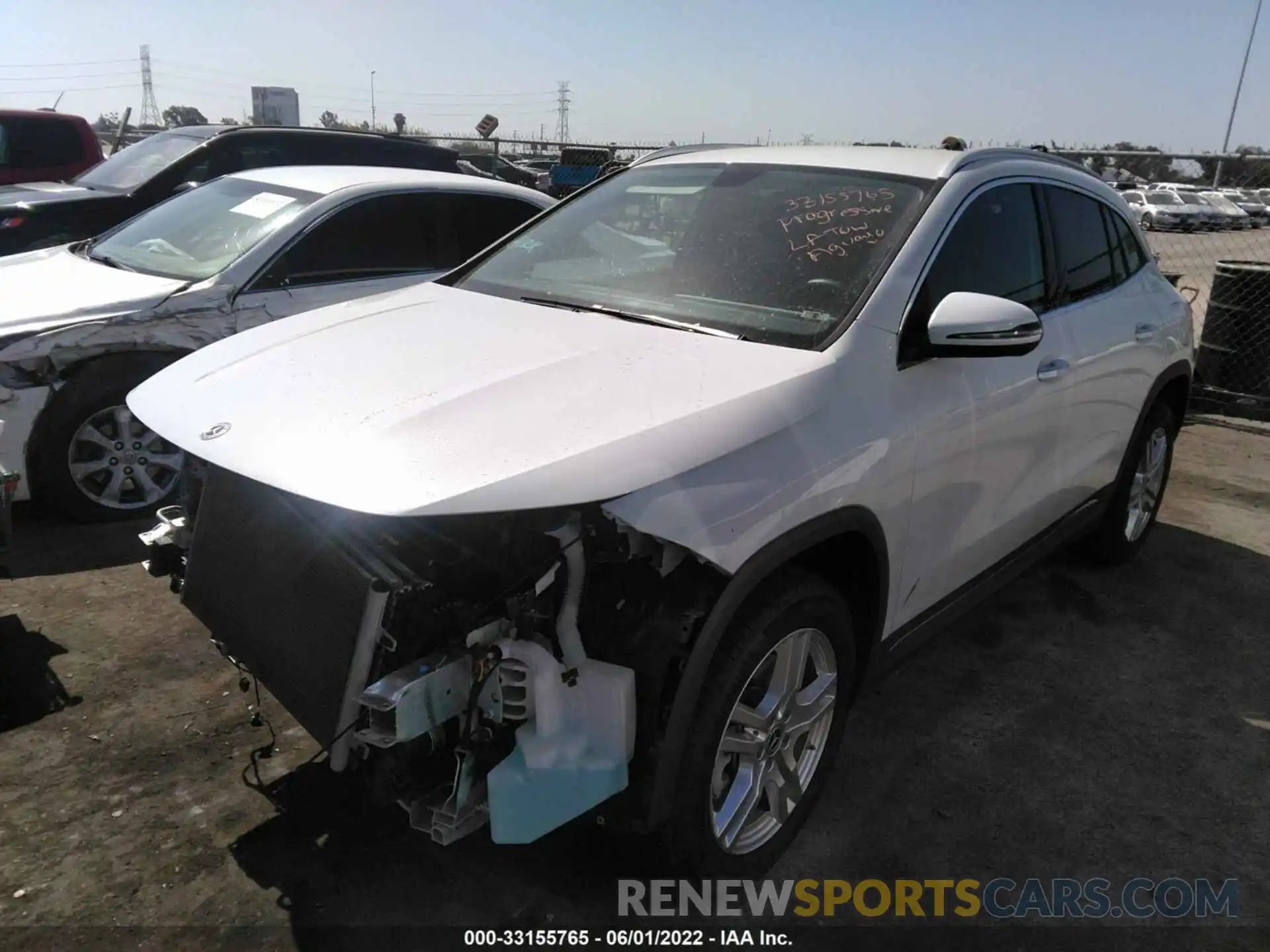 2 Photograph of a damaged car W1N4N4HBXMJ192231 MERCEDES-BENZ GLA 2021