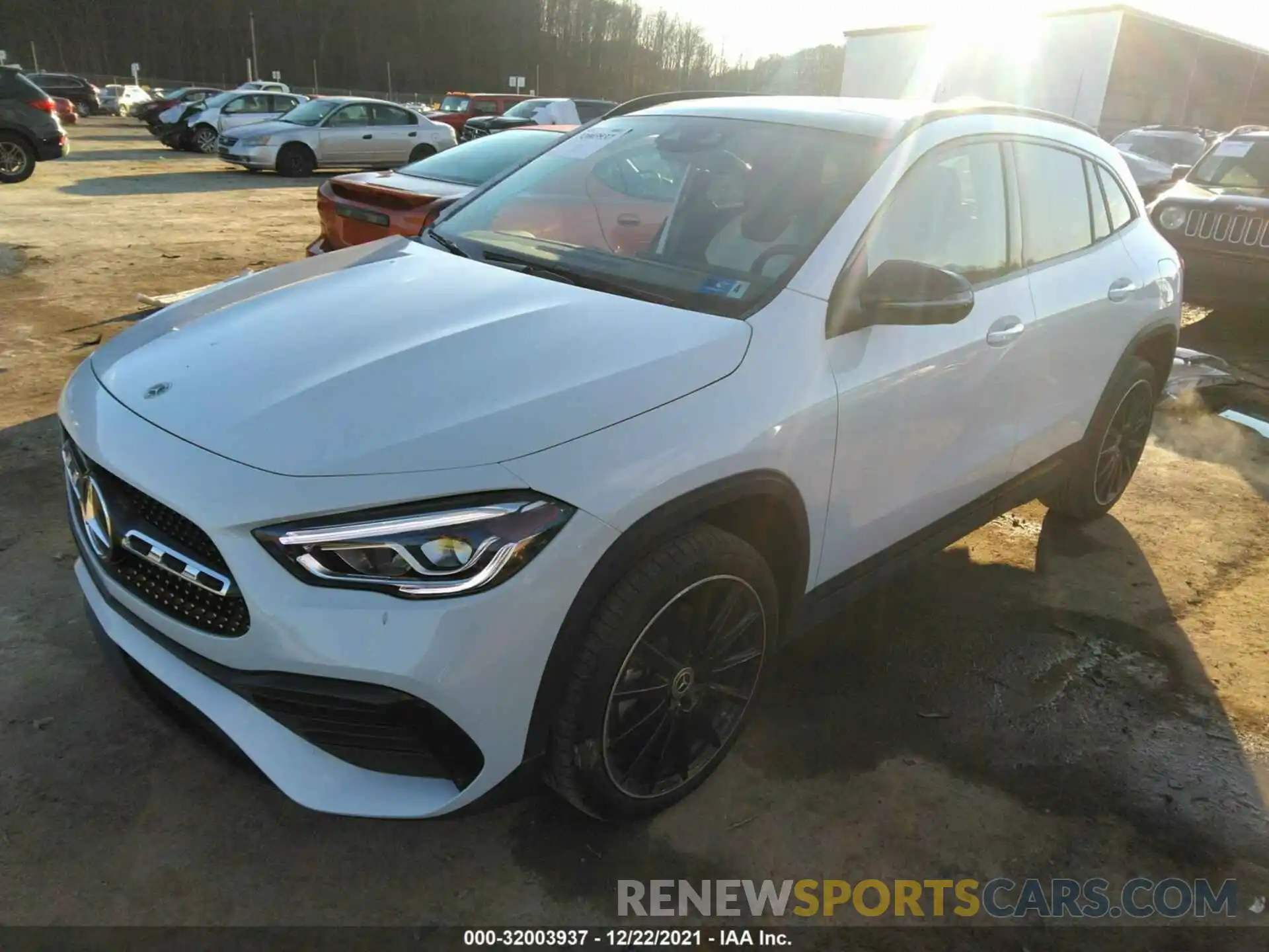 2 Photograph of a damaged car W1N4N4HBXMJ259345 MERCEDES-BENZ GLA 2021