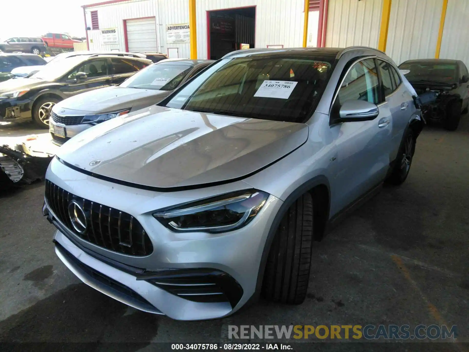 2 Photograph of a damaged car W1N4N5BB0MJ235988 MERCEDES-BENZ GLA 2021