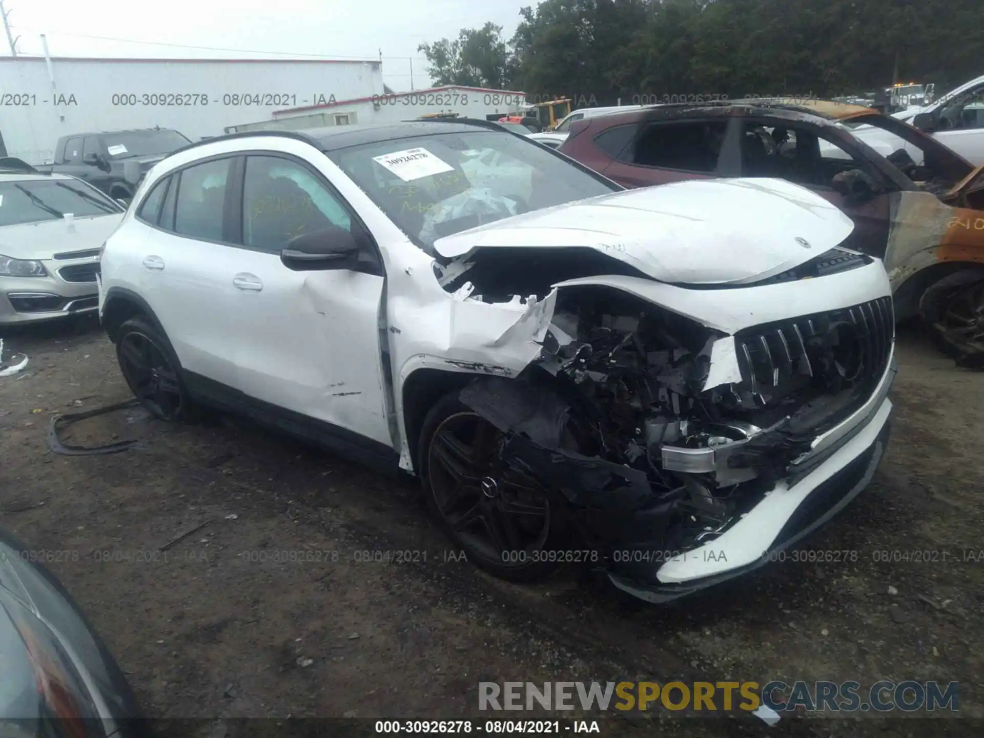 1 Photograph of a damaged car W1N4N5BBXMJ224433 MERCEDES-BENZ GLA 2021