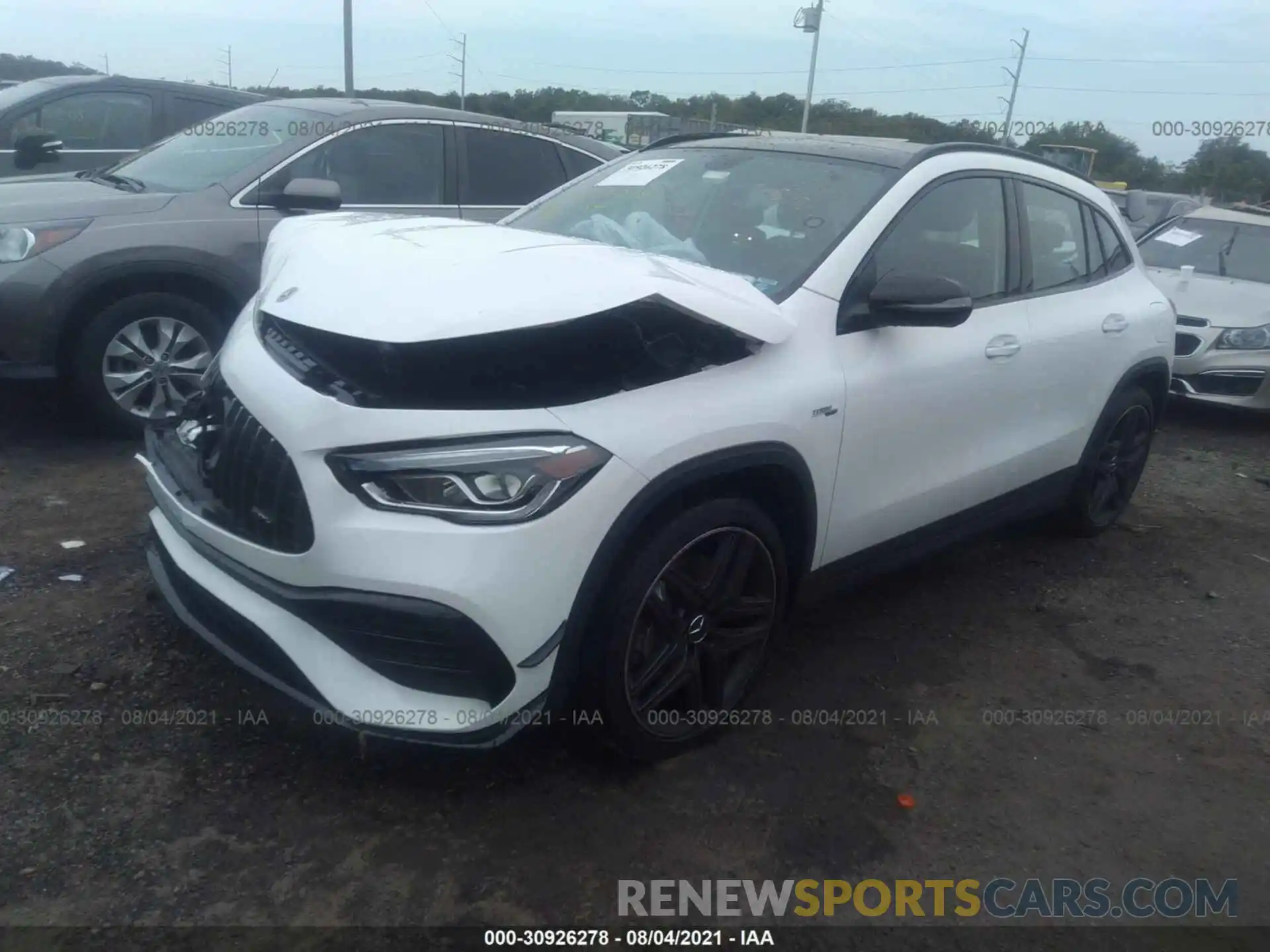 2 Photograph of a damaged car W1N4N5BBXMJ224433 MERCEDES-BENZ GLA 2021