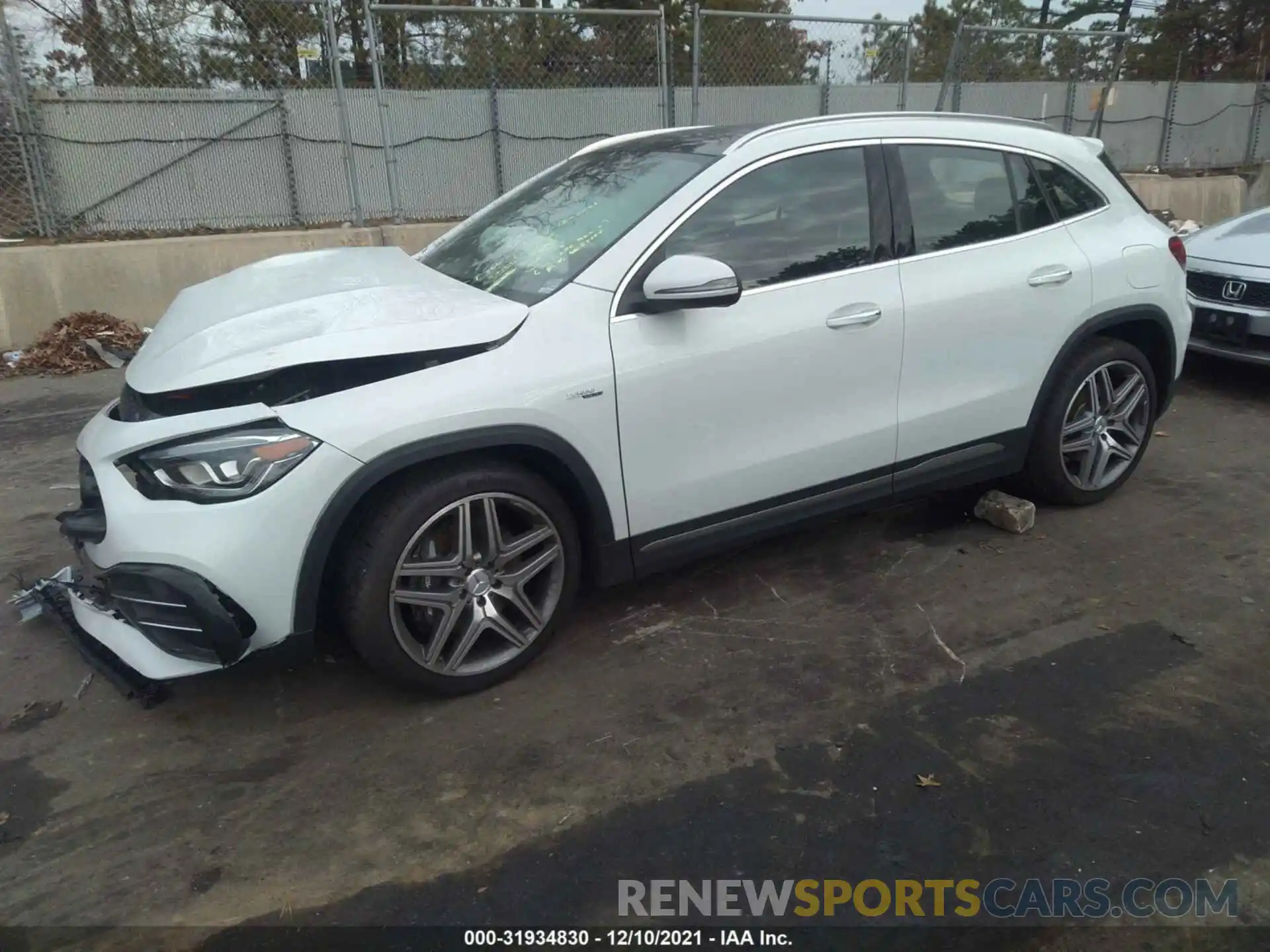 2 Photograph of a damaged car W1N4N5DB2MJ252353 MERCEDES-BENZ GLA 2021