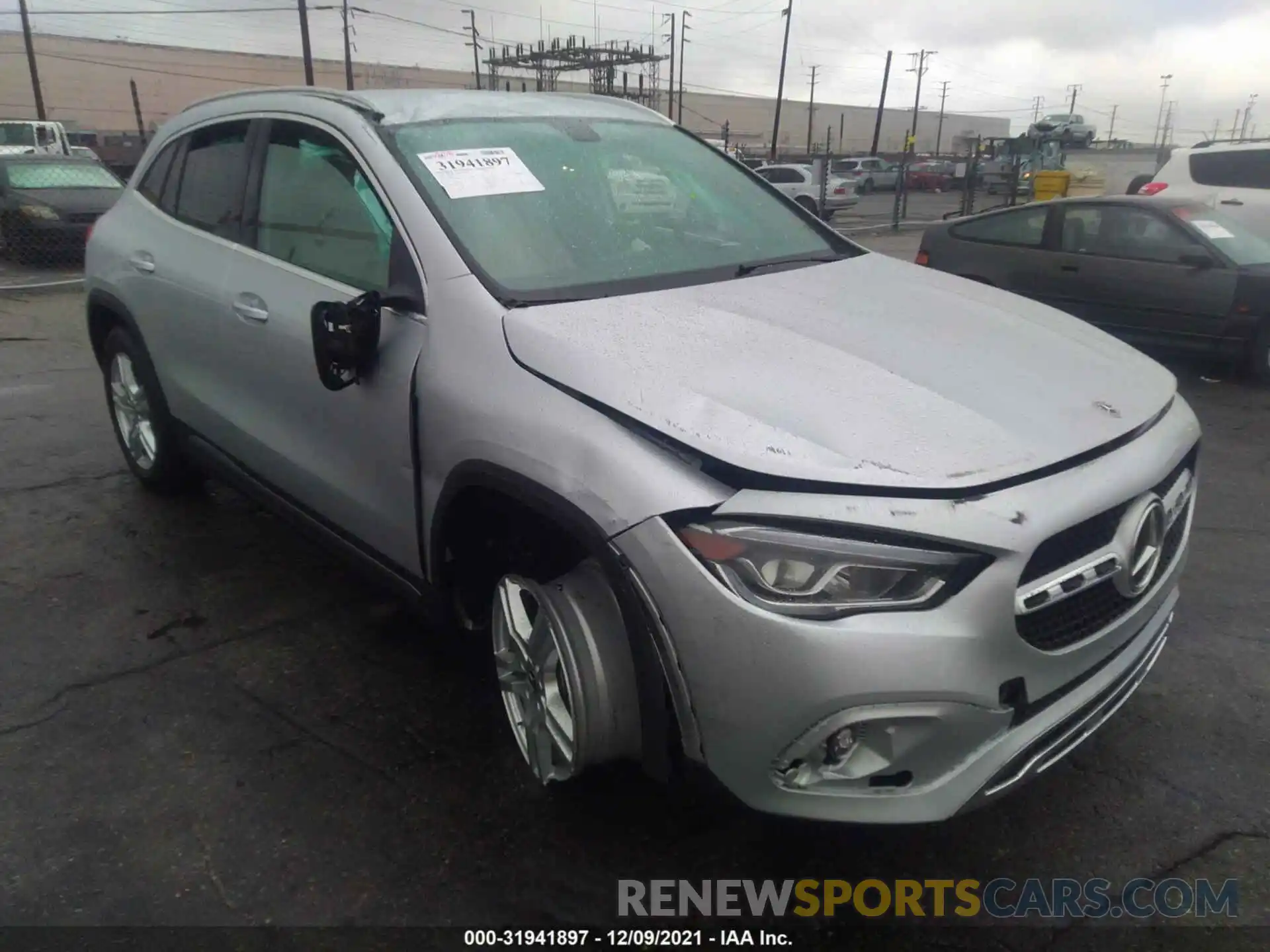 1 Photograph of a damaged car W1N4N4GB2NJ340729 MERCEDES-BENZ GLA 2022