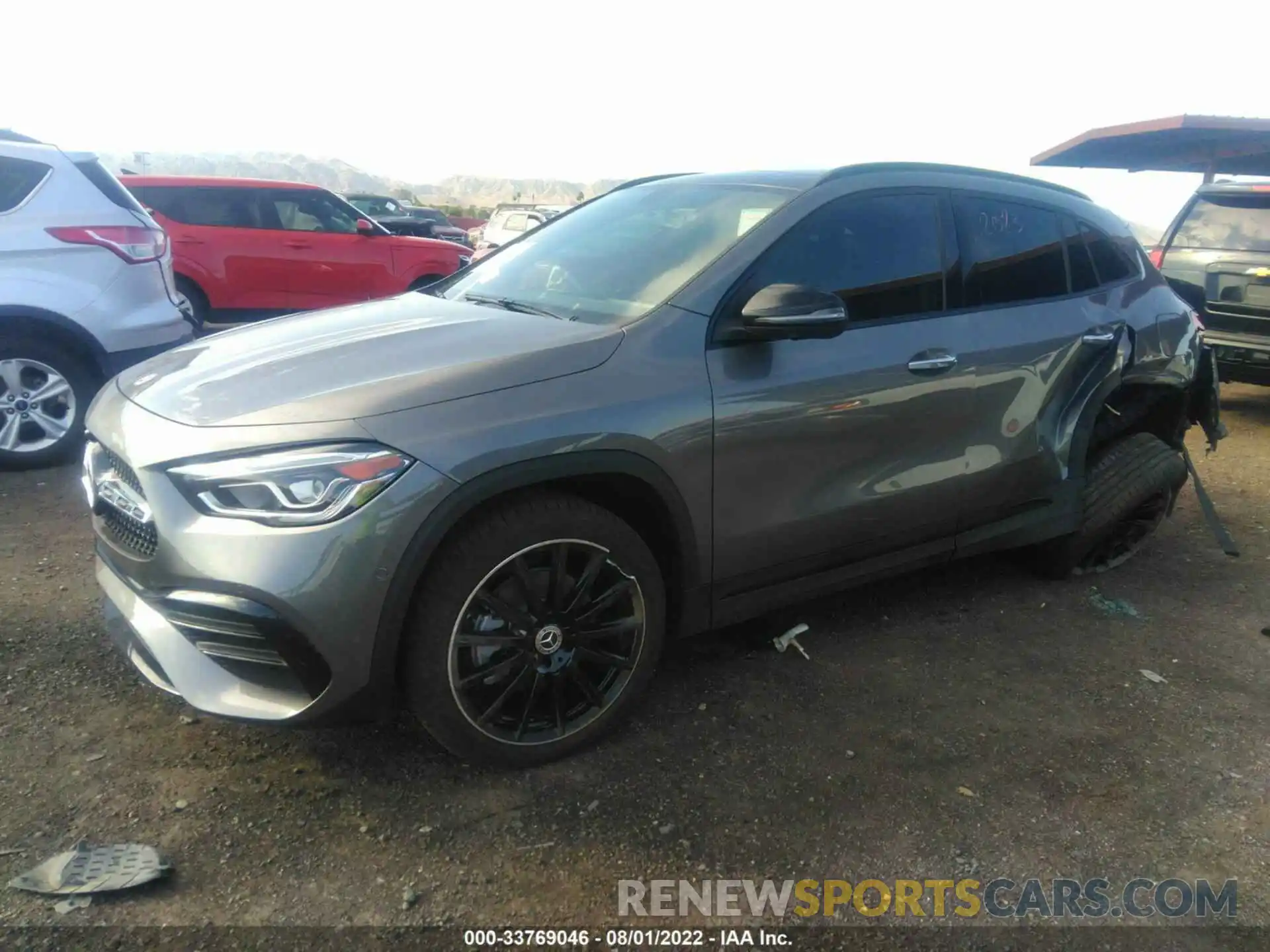 2 Photograph of a damaged car W1N4N4GB3NJ375599 MERCEDES-BENZ GLA 2022