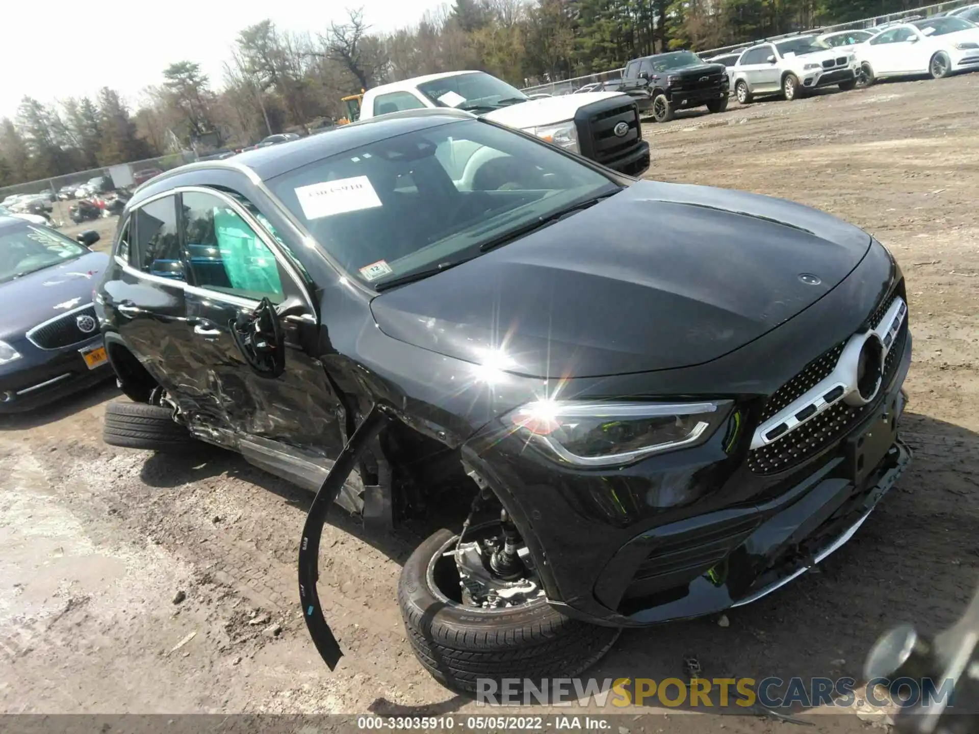 1 Photograph of a damaged car W1N4N4HB3NJ338437 MERCEDES-BENZ GLA 2022