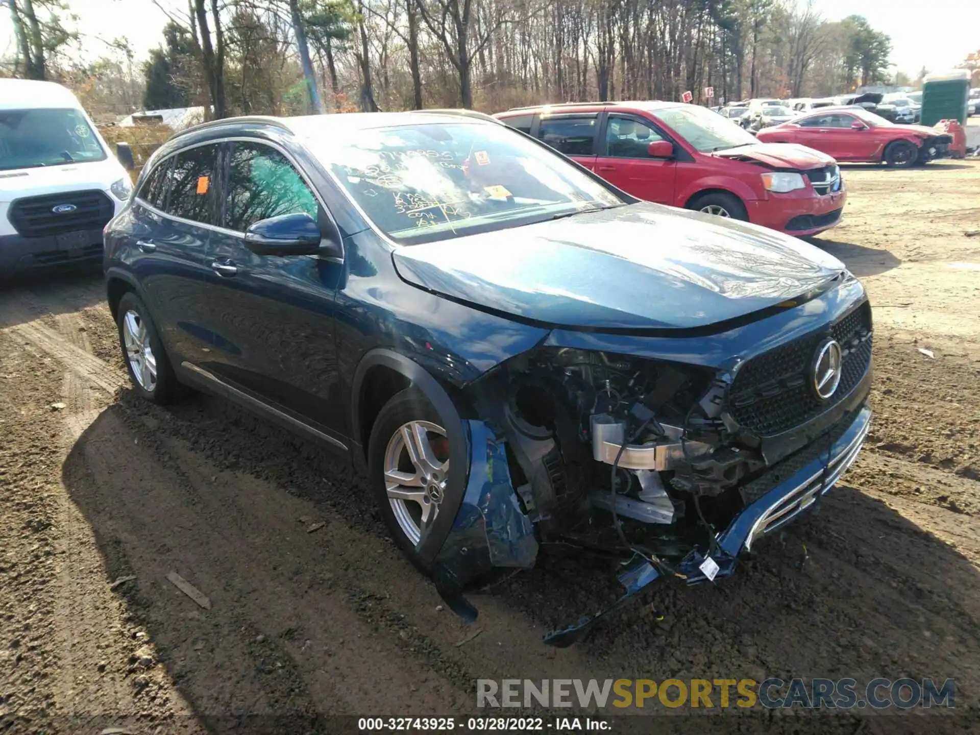 1 Photograph of a damaged car W1N4N4HB6NJ322670 MERCEDES-BENZ GLA 2022