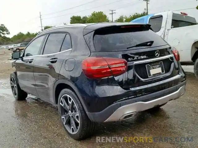 3 Photograph of a damaged car WDCTG4EB1KJ572194 MERCEDES-BENZ GLA 250 2019