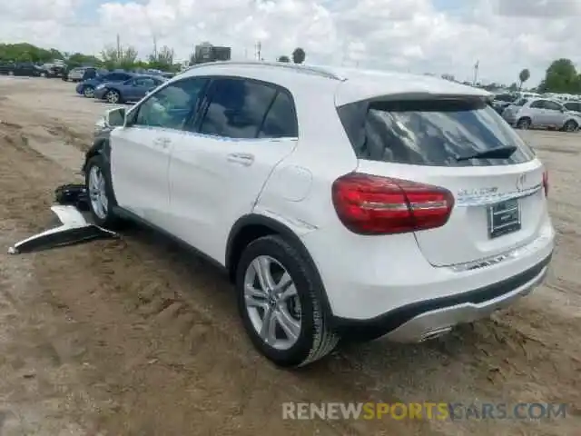 3 Photograph of a damaged car WDCTG4EB8KU000571 MERCEDES-BENZ GLA 250 2019