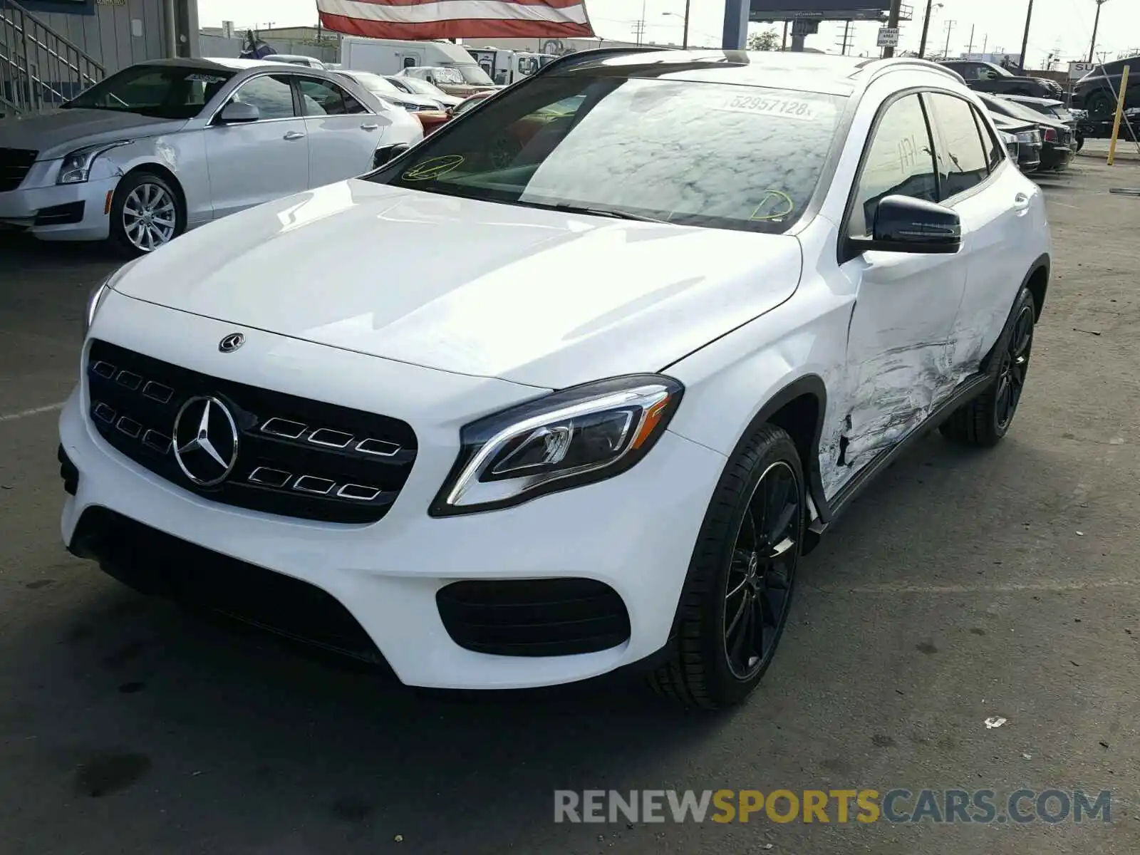 2 Фотография поврежденного автомобиля WDCTG4EB8KU003468 MERCEDES-BENZ GLA 250 2019