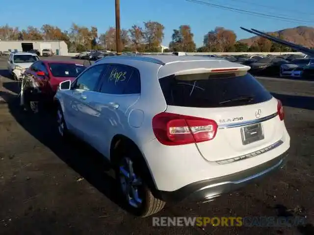 3 Photograph of a damaged car WDCTG4EB9KU004242 MERCEDES-BENZ GLA 250 2019