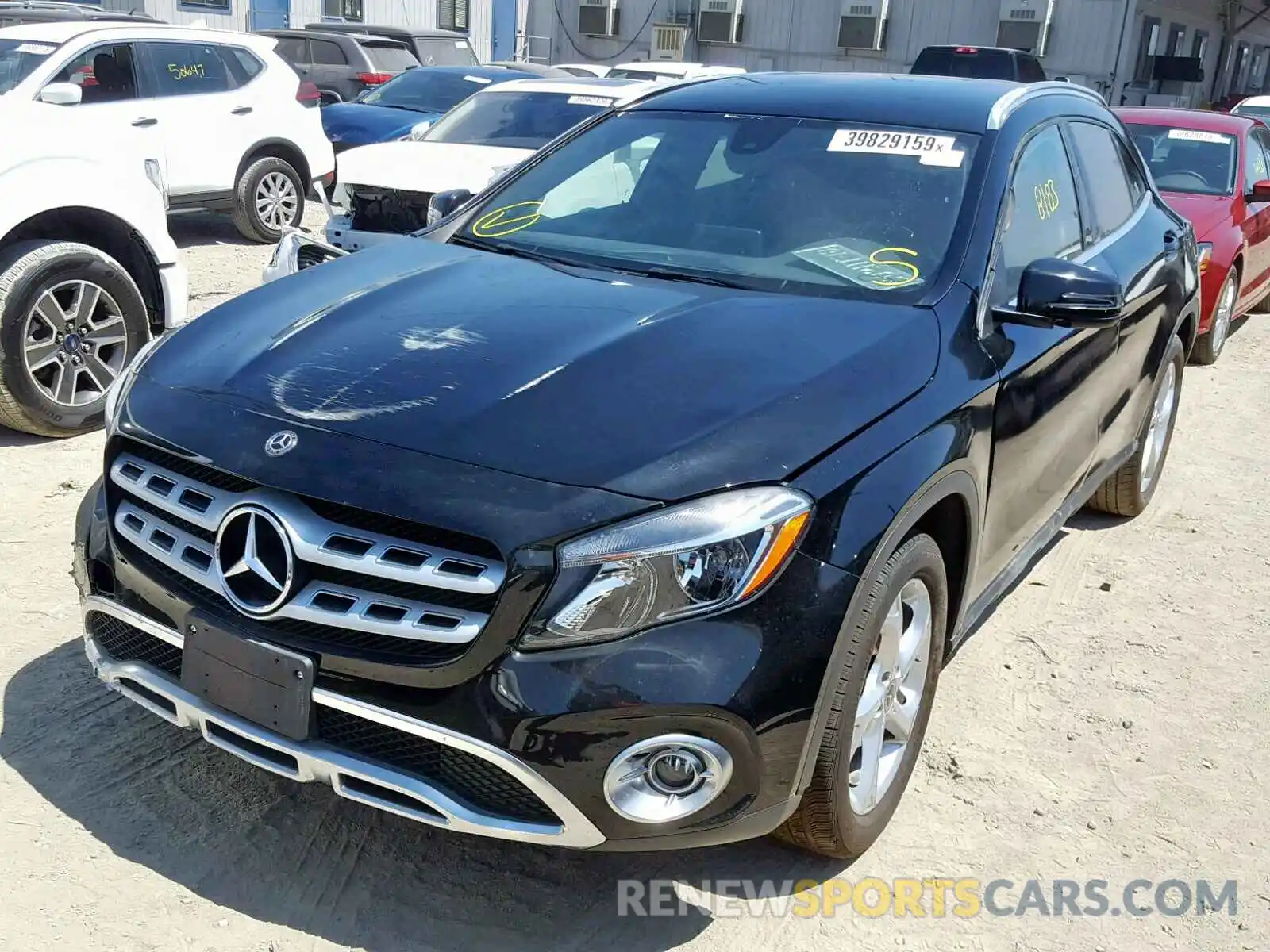 2 Photograph of a damaged car WDCTG4EBXKJ550503 MERCEDES-BENZ GLA 250 2019