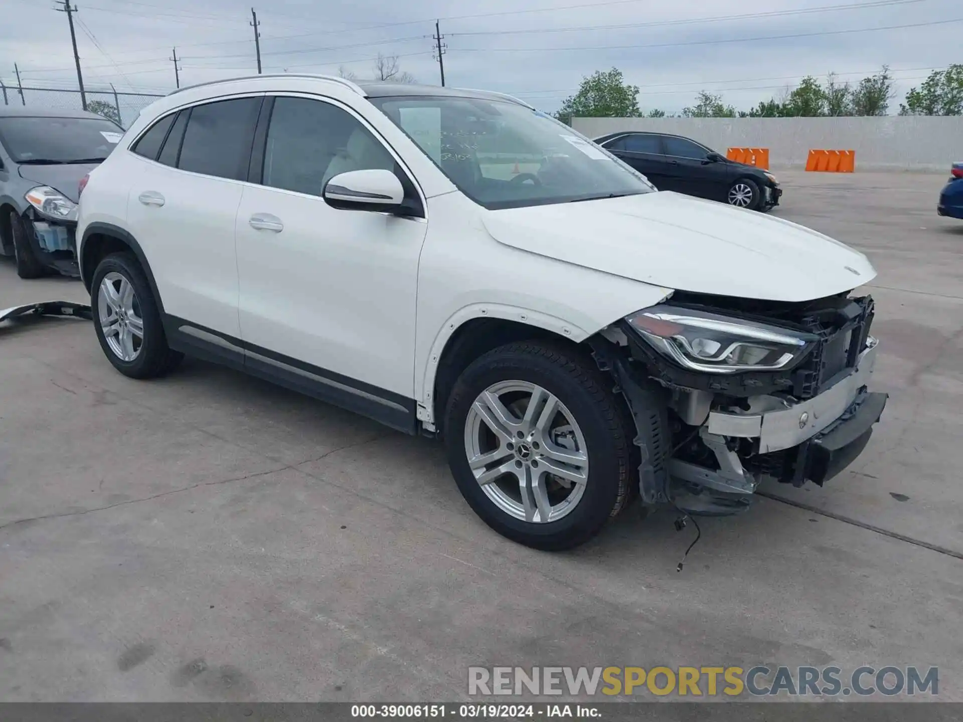 1 Photograph of a damaged car W1N4N4GB6MJ204506 MERCEDES-BENZ GLA 250 2021