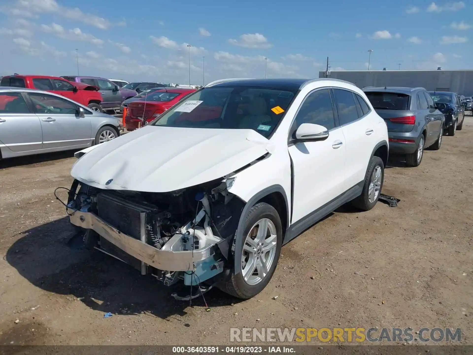 2 Photograph of a damaged car W1N4N4GB8MJ148746 MERCEDES-BENZ GLA 250 2021