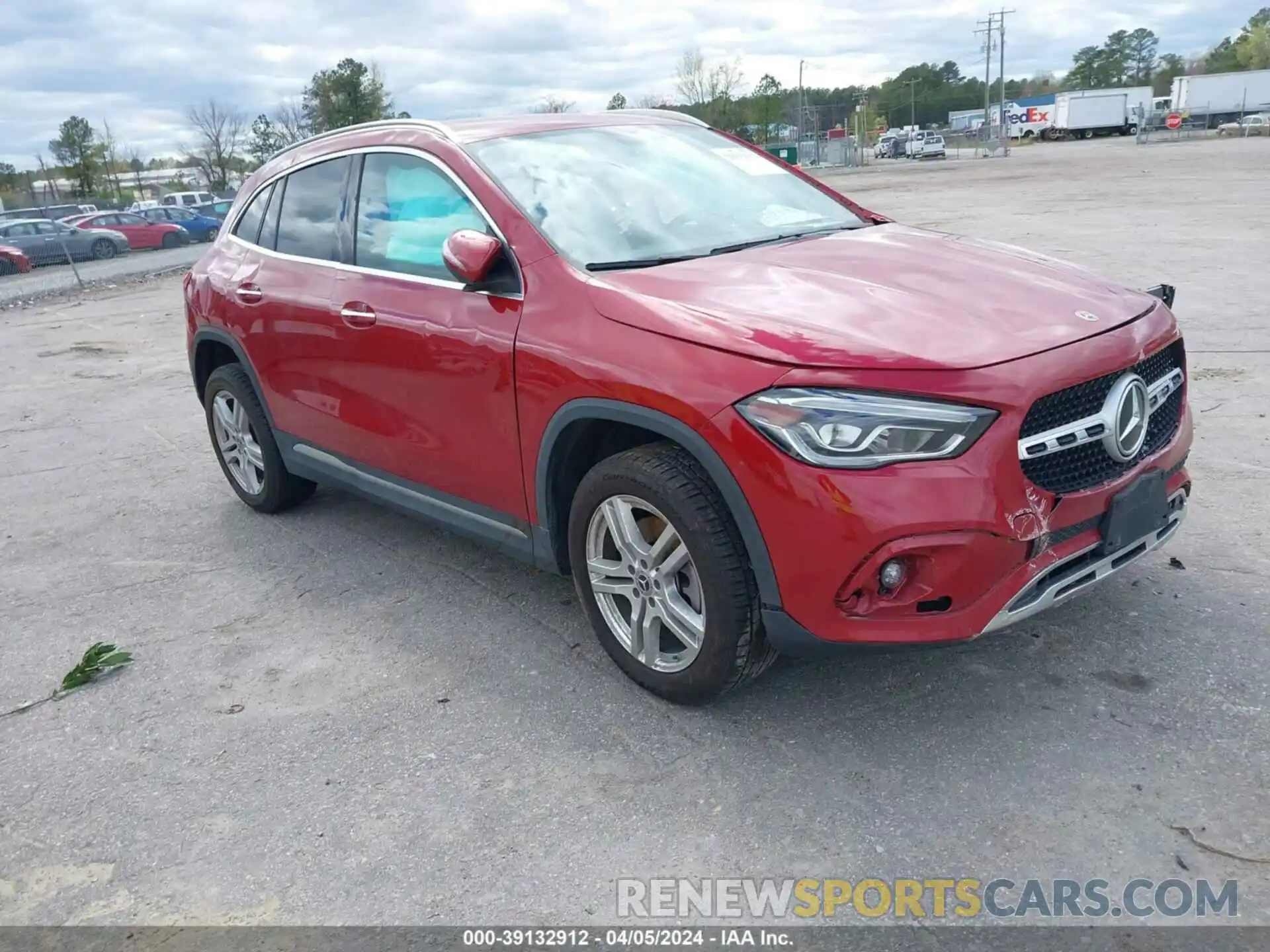 1 Photograph of a damaged car W1N4N4HB8MJ207521 MERCEDES-BENZ GLA 250 2021