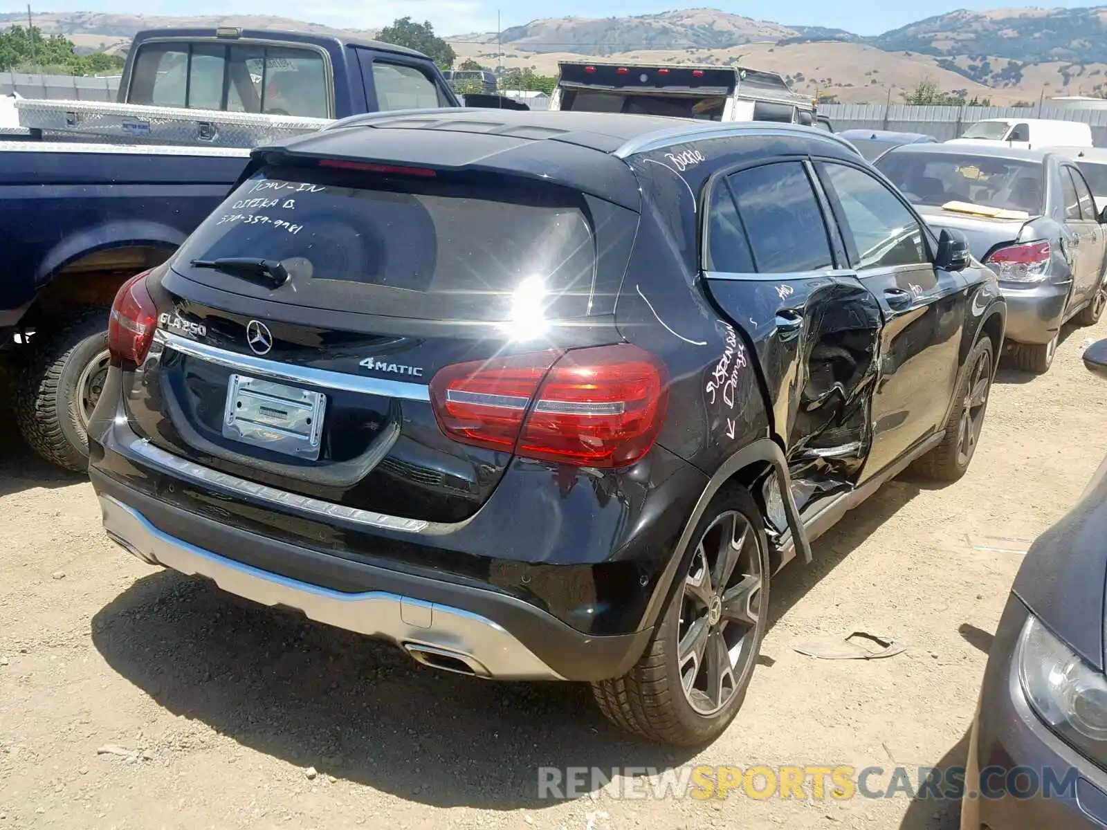 4 Photograph of a damaged car WDCTG4GB1KU006726 MERCEDES-BENZ GLA 250 4M 2019