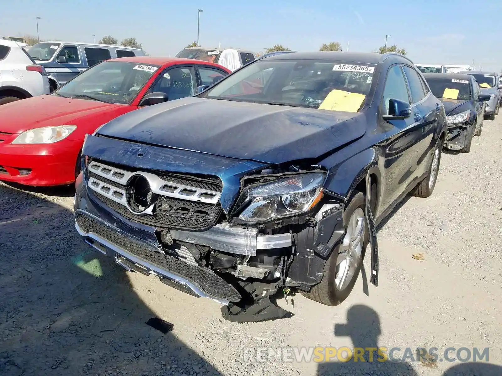 2 Photograph of a damaged car WDCTG4GB2KJ618158 MERCEDES-BENZ GLA 250 4M 2019