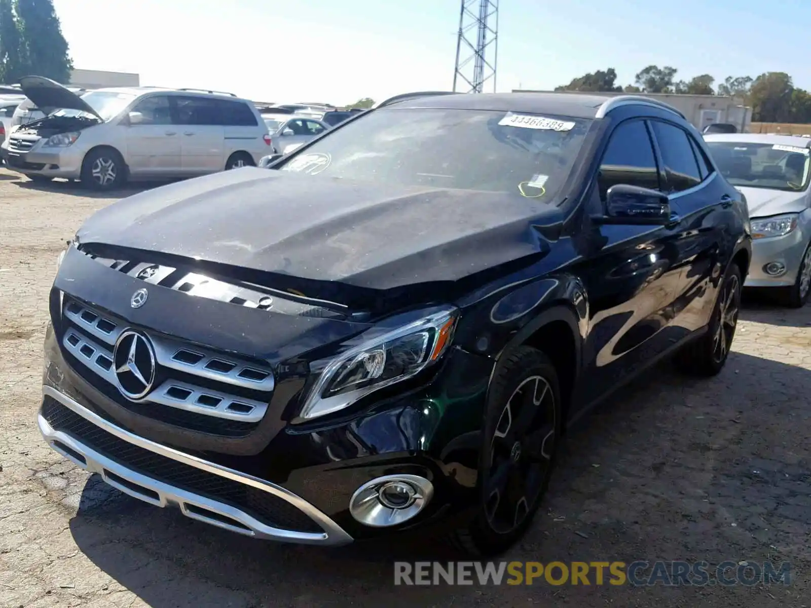 2 Фотография поврежденного автомобиля WDCTG4GB3KJ553711 MERCEDES-BENZ GLA 250 4M 2019