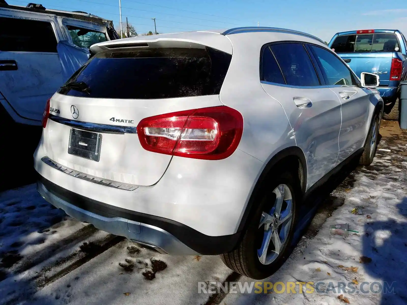 4 Фотография поврежденного автомобиля WDCTG4GB3KU000278 MERCEDES-BENZ GLA 250 4M 2019