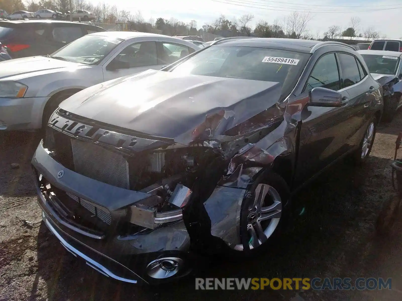 2 Photograph of a damaged car WDCTG4GB6KJ553072 MERCEDES-BENZ GLA 250 4M 2019