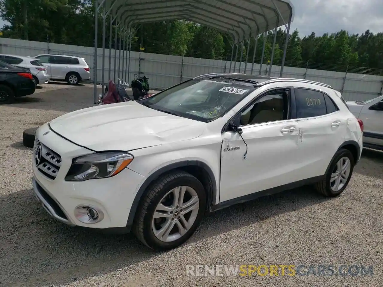 2 Photograph of a damaged car WDCTG4EB0KU014609 MERCEDES-BENZ GLA-CLASS 2019