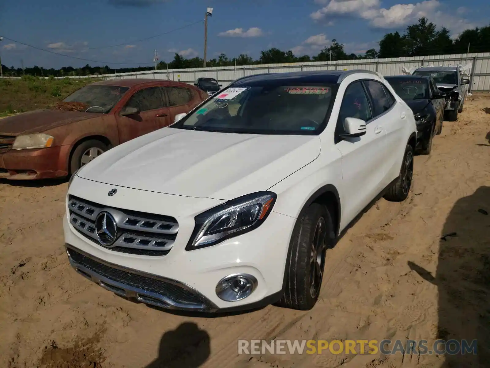 2 Photograph of a damaged car WDCTG4EB1KJ547800 MERCEDES-BENZ GLA-CLASS 2019