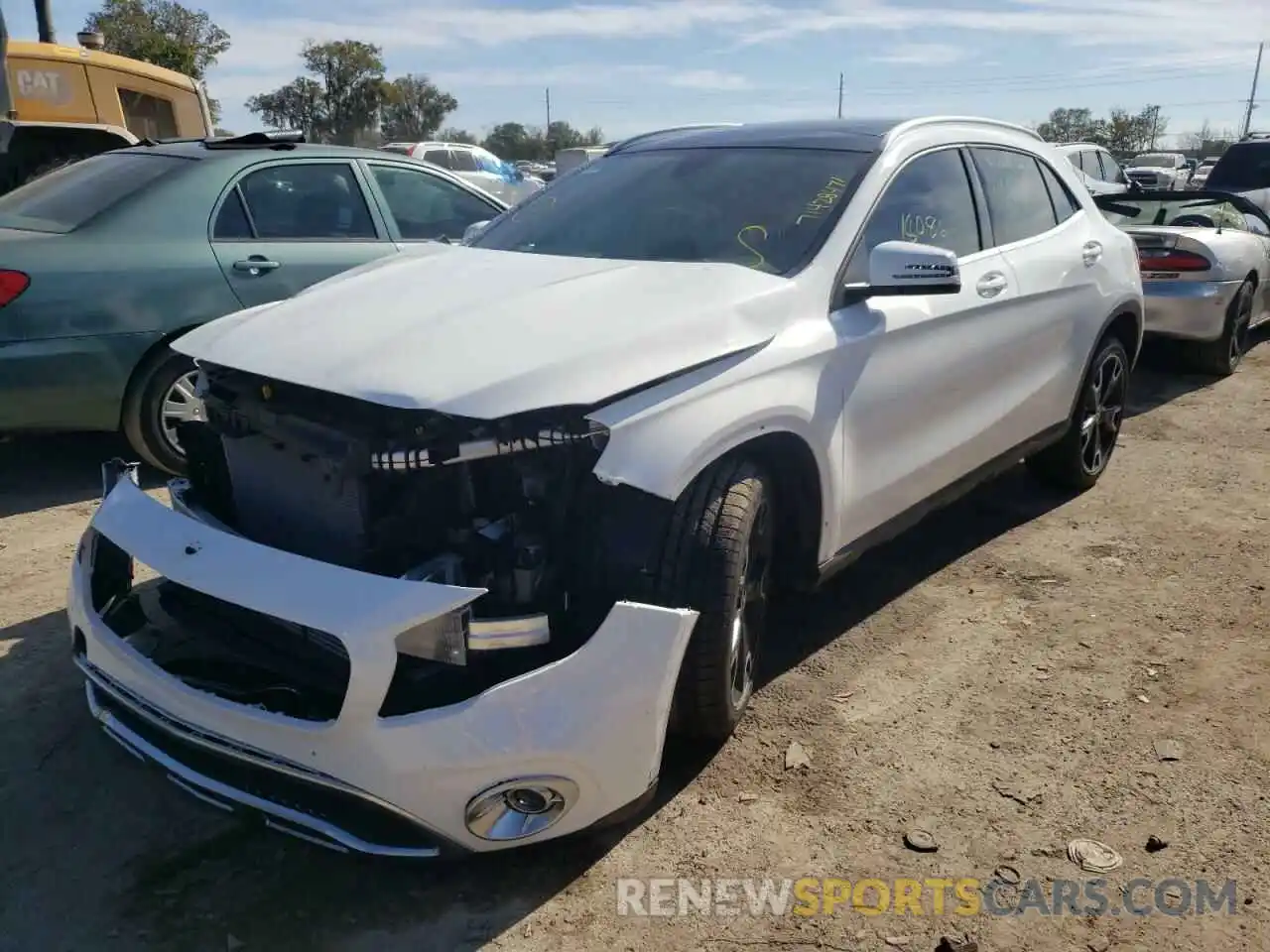 2 Photograph of a damaged car WDCTG4EB1KJ629803 MERCEDES-BENZ GLA-CLASS 2019