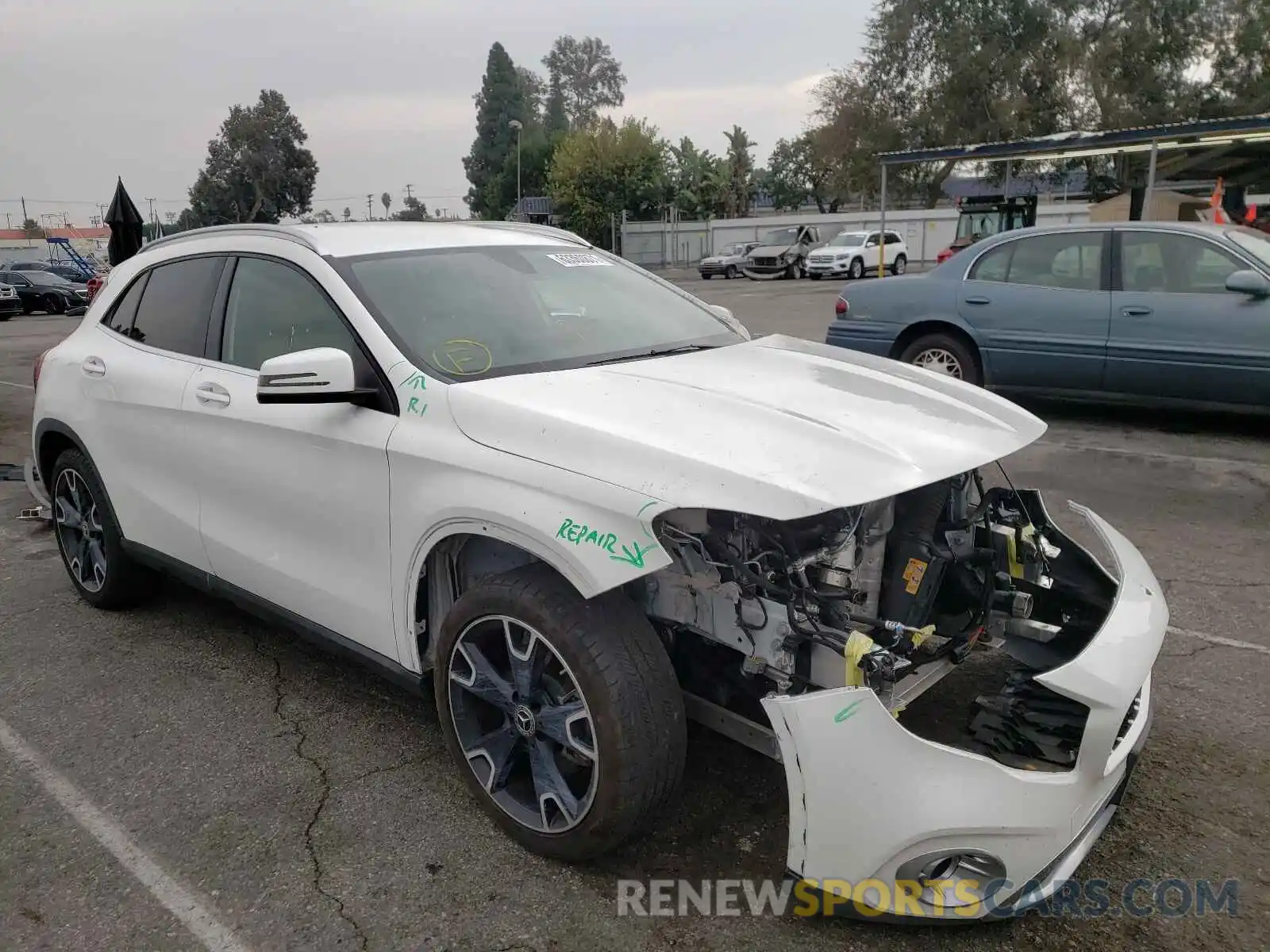 1 Photograph of a damaged car WDCTG4EB1KU001089 MERCEDES-BENZ GLA-CLASS 2019