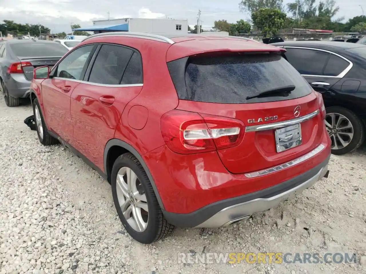 3 Photograph of a damaged car WDCTG4EB1KU014599 MERCEDES-BENZ GLA-CLASS 2019