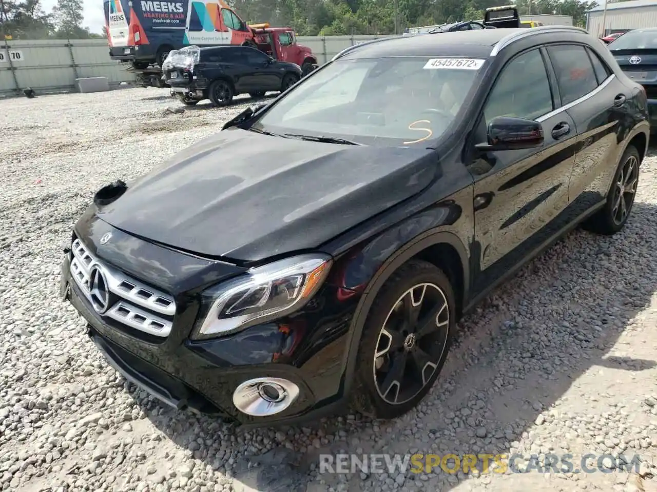 2 Photograph of a damaged car WDCTG4EB2KU001327 MERCEDES-BENZ GLA-CLASS 2019