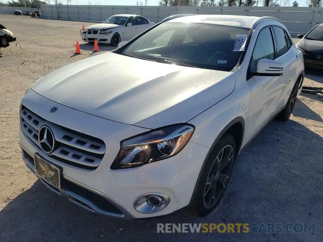 2 Photograph of a damaged car WDCTG4EB2KU010142 MERCEDES-BENZ GLA-CLASS 2019