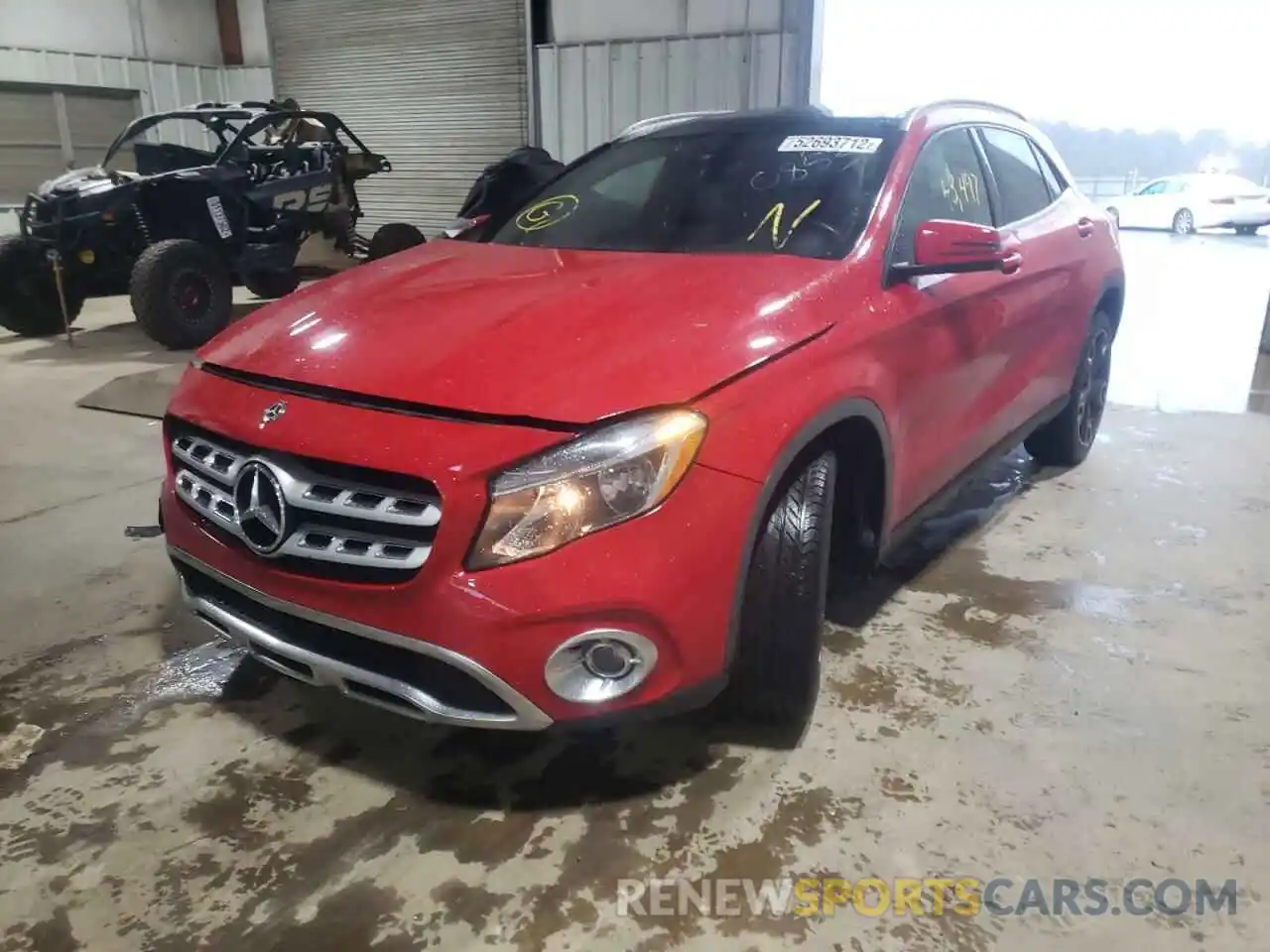 2 Photograph of a damaged car WDCTG4EB2KU010853 MERCEDES-BENZ GLA-CLASS 2019