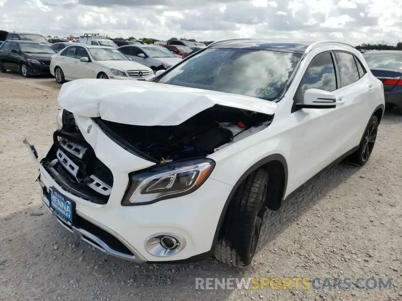 2 Photograph of a damaged car WDCTG4EB3KJ554019 MERCEDES-BENZ GLA-CLASS 2019