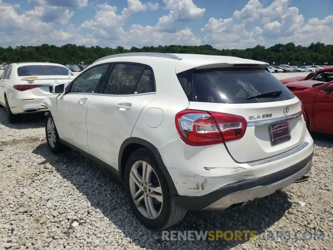 3 Photograph of a damaged car WDCTG4EB3KJ580314 MERCEDES-BENZ GLA-CLASS 2019