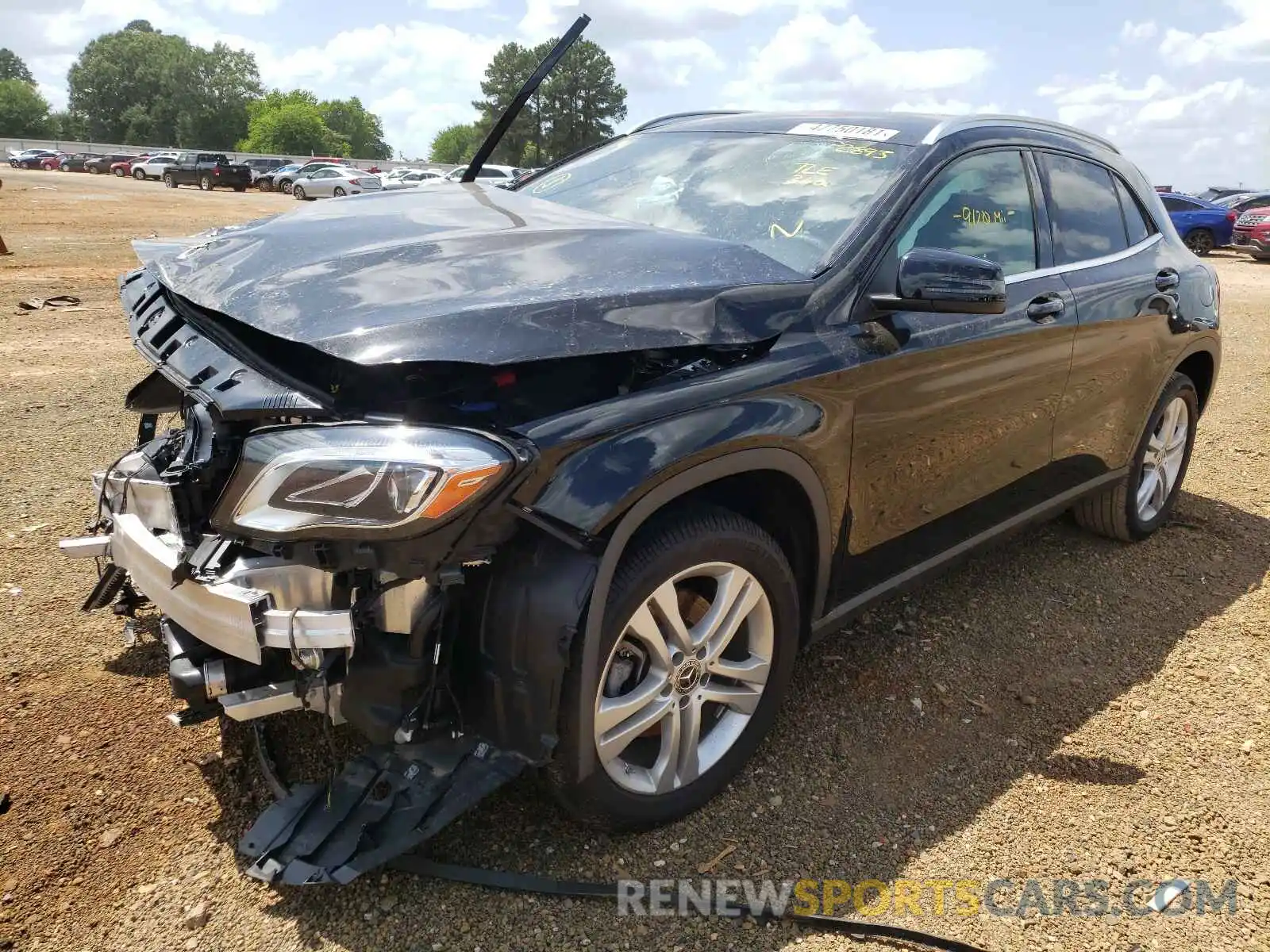 2 Photograph of a damaged car WDCTG4EB3KJ602893 MERCEDES-BENZ GLA-CLASS 2019