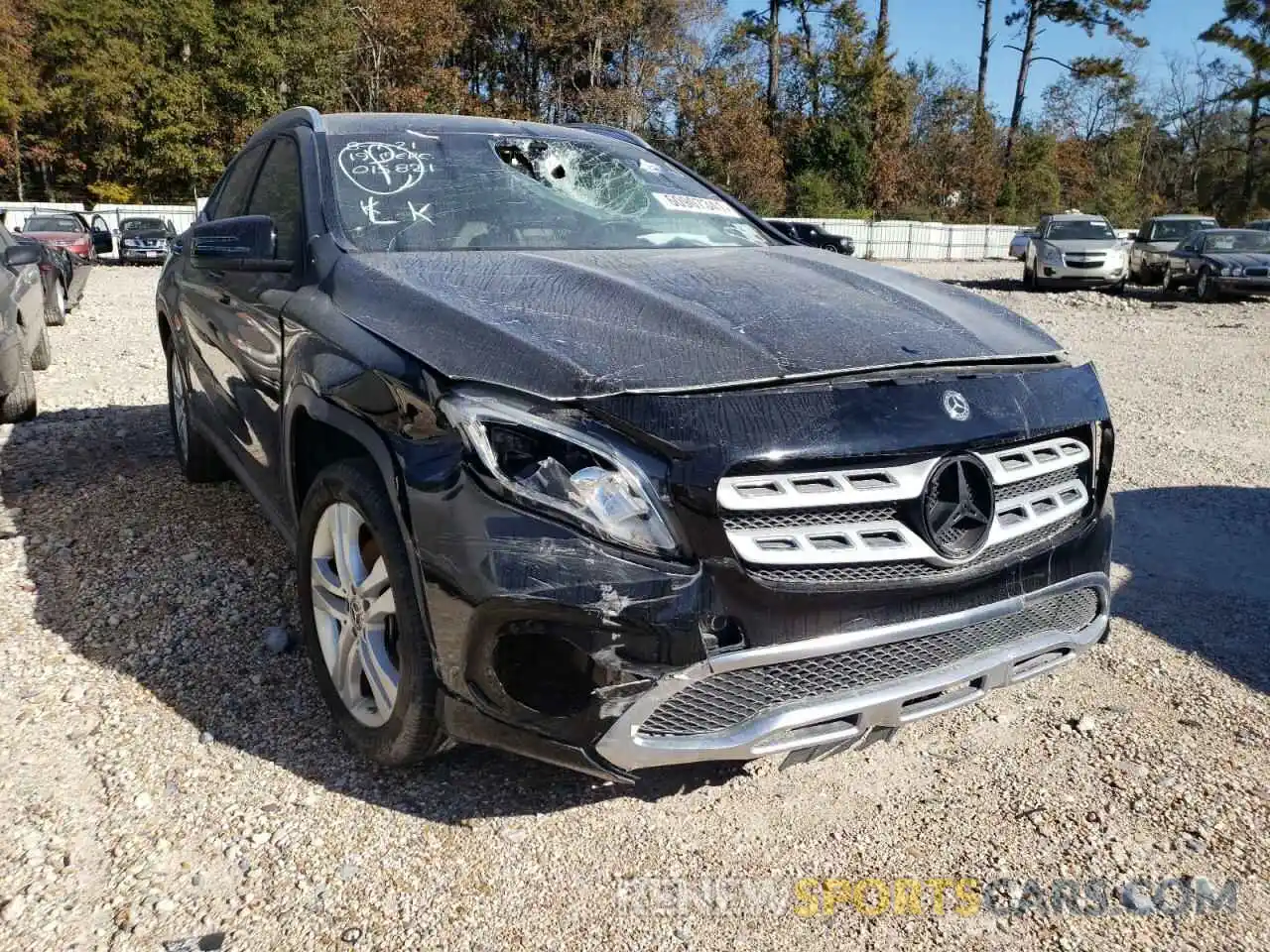 1 Photograph of a damaged car WDCTG4EB3KU015821 MERCEDES-BENZ GLA-CLASS 2019