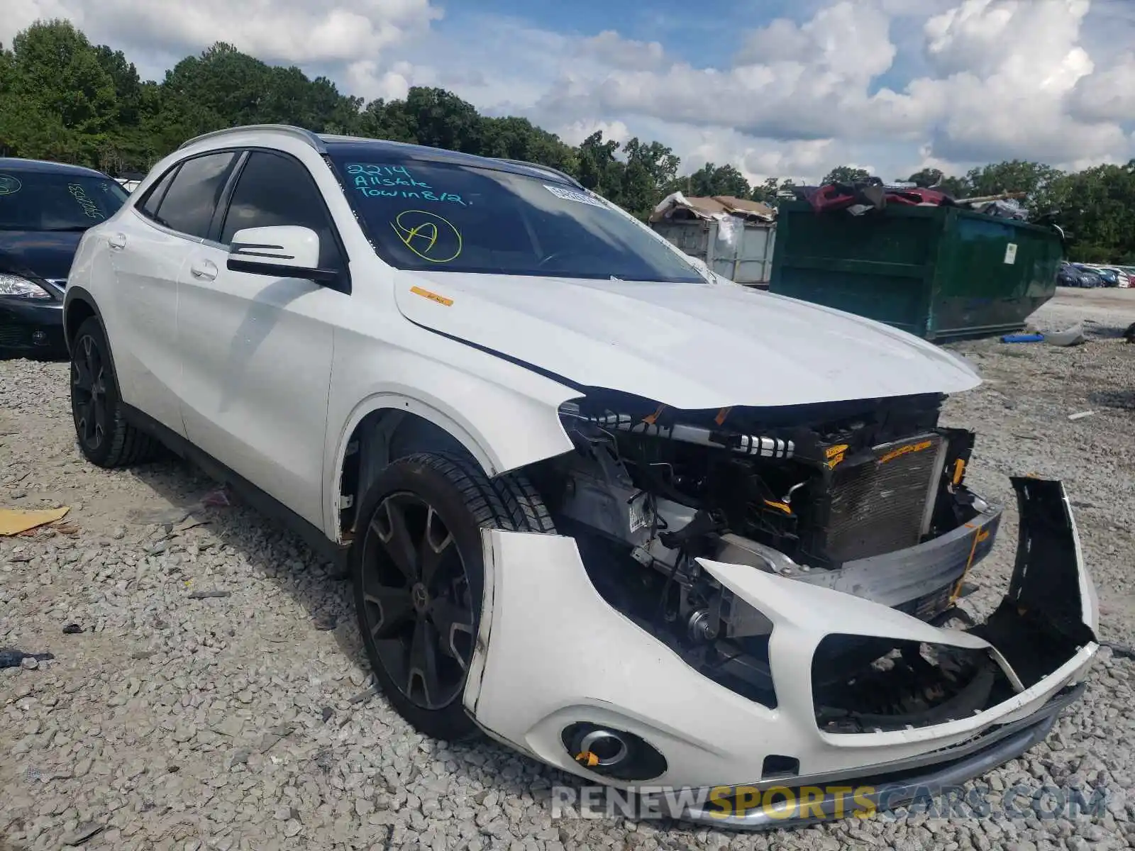 1 Photograph of a damaged car WDCTG4EB4KJ580550 MERCEDES-BENZ GLA-CLASS 2019