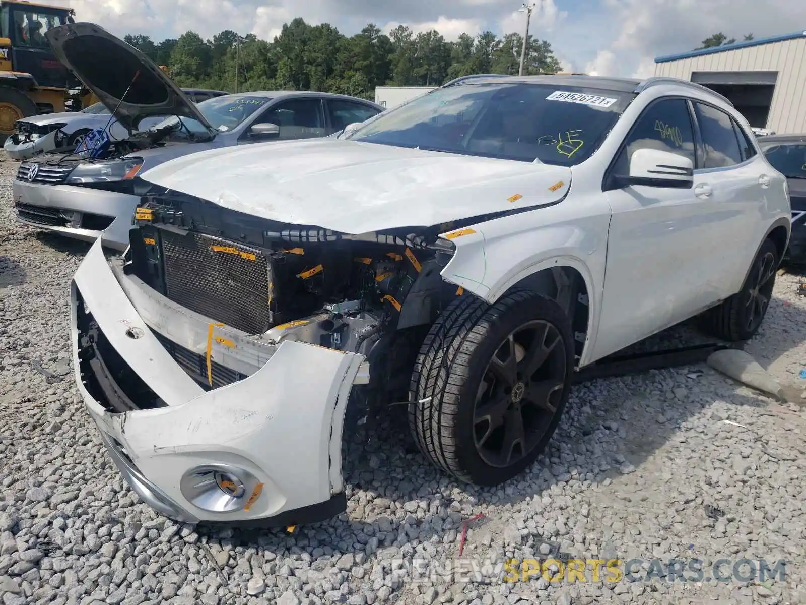 2 Photograph of a damaged car WDCTG4EB4KJ580550 MERCEDES-BENZ GLA-CLASS 2019