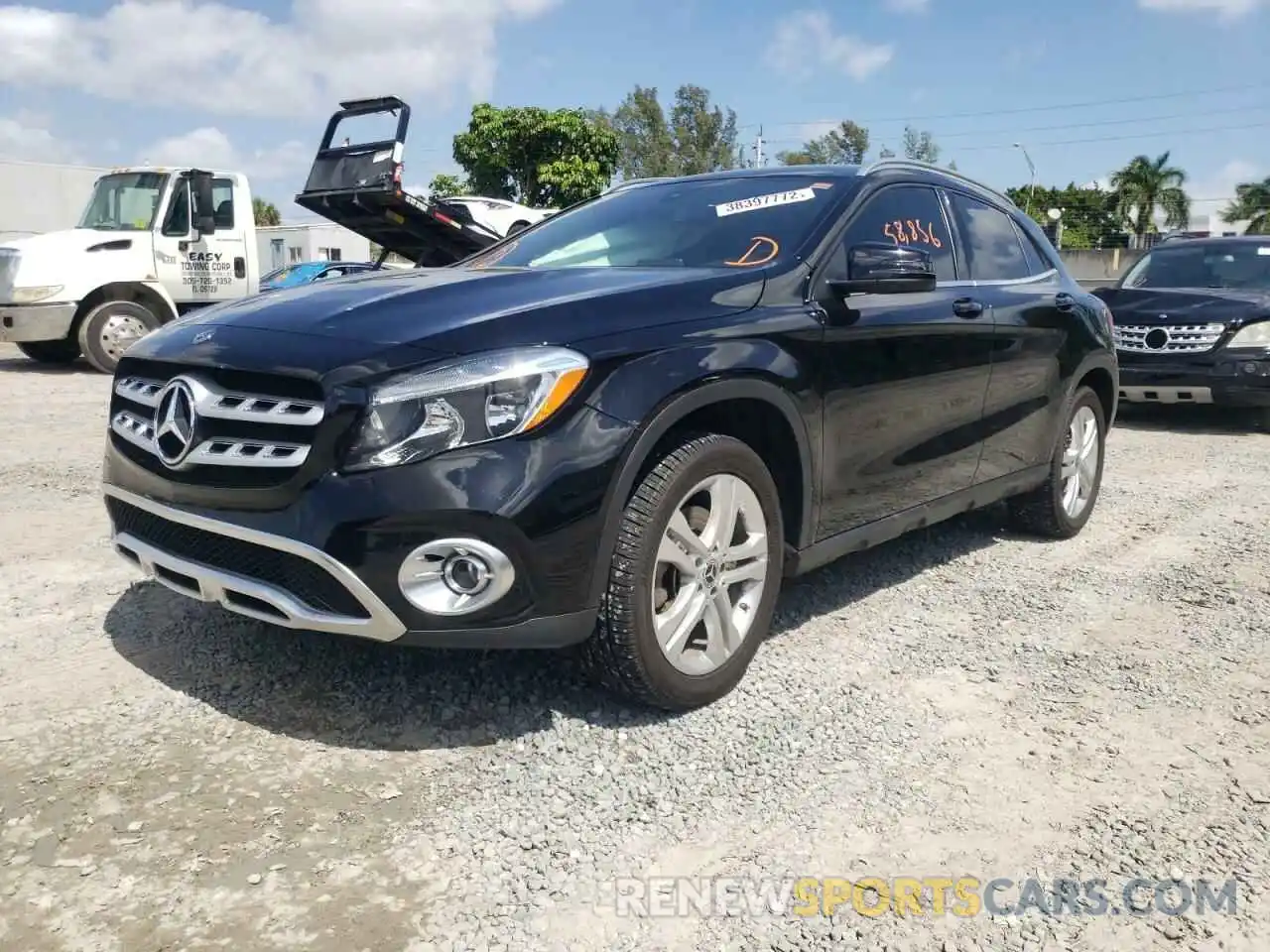 2 Photograph of a damaged car WDCTG4EB4KU013334 MERCEDES-BENZ GLA-CLASS 2019