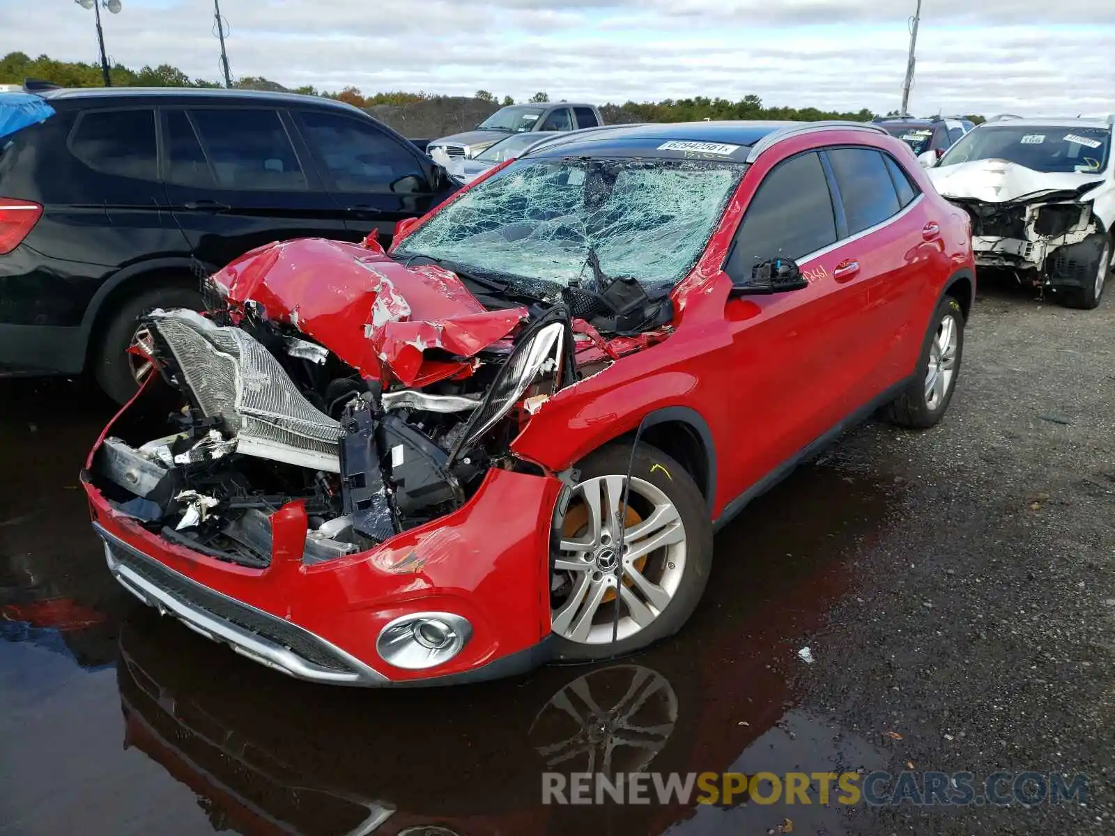 2 Photograph of a damaged car WDCTG4EB4KU015214 MERCEDES-BENZ GLA-CLASS 2019