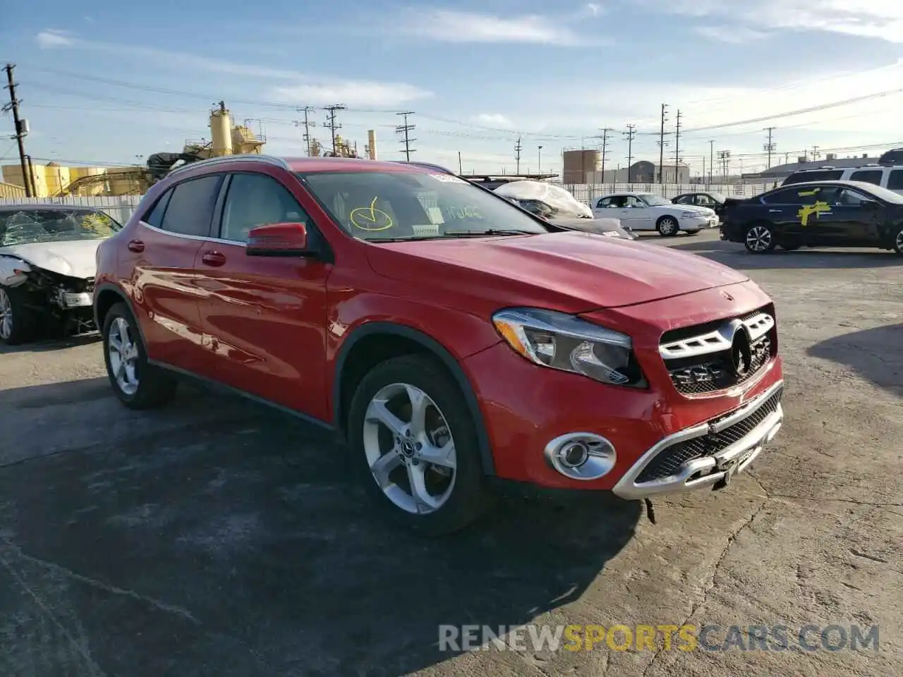 1 Photograph of a damaged car WDCTG4EB4KU017853 MERCEDES-BENZ GLA-CLASS 2019