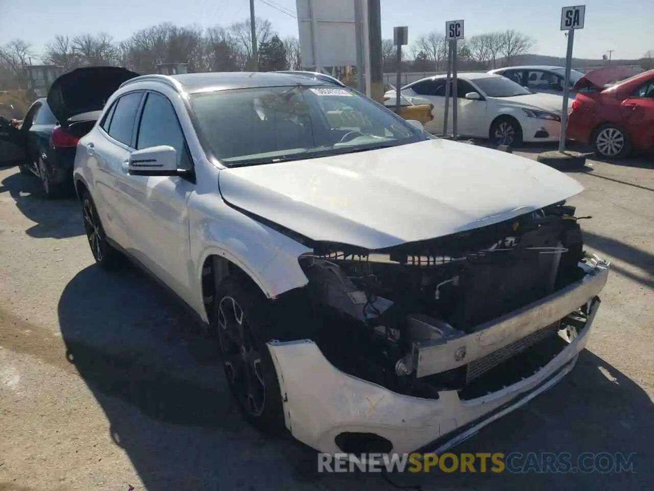 1 Photograph of a damaged car WDCTG4EB5KJ552336 MERCEDES-BENZ GLA-CLASS 2019