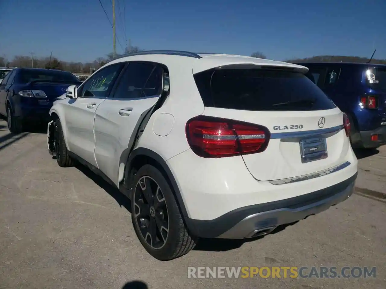 3 Photograph of a damaged car WDCTG4EB5KJ552336 MERCEDES-BENZ GLA-CLASS 2019