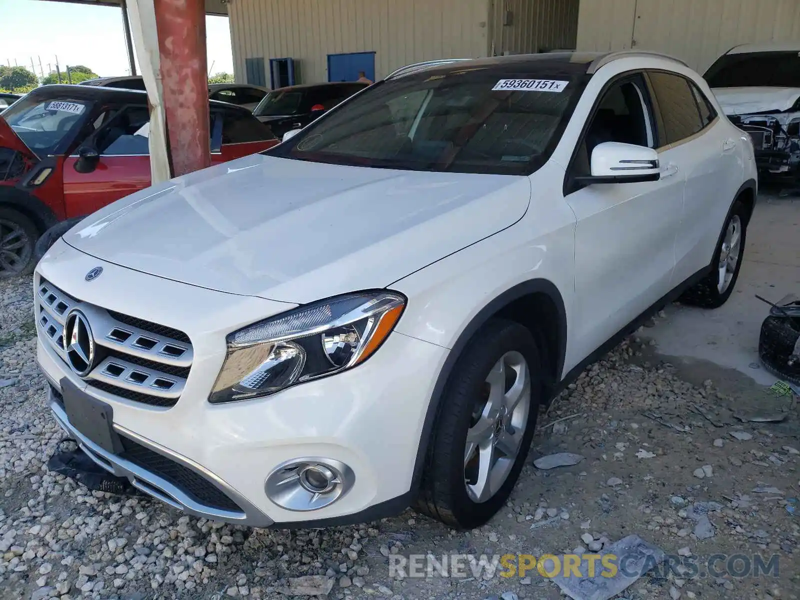 2 Photograph of a damaged car WDCTG4EB5KU000351 MERCEDES-BENZ GLA-CLASS 2019